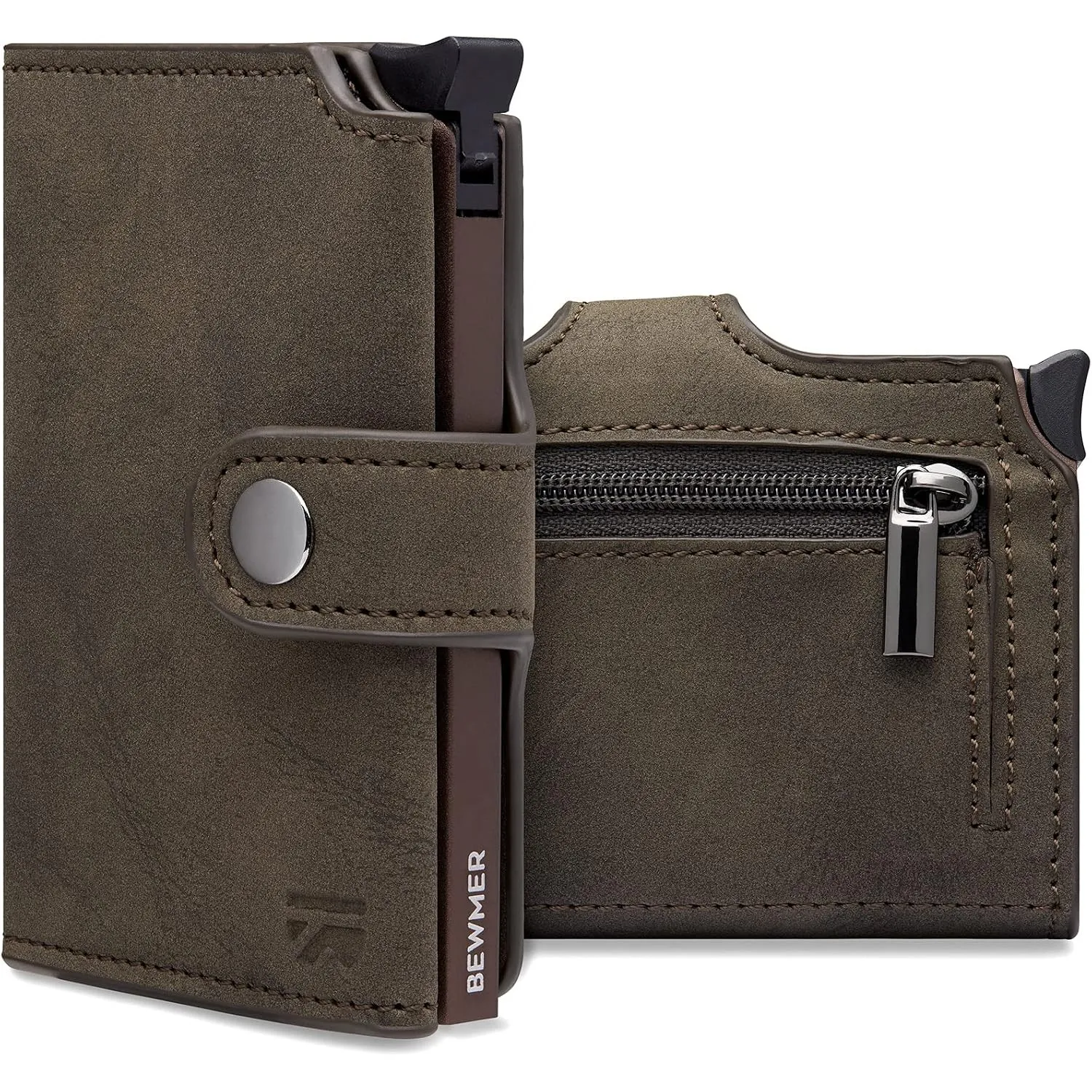 BEWMER v2 Shielded Slim Wallet mit Münzfach für Herren & Damen | Kartenetui mit Münzfach & RFID-Schutz & Anti-Cloning |…