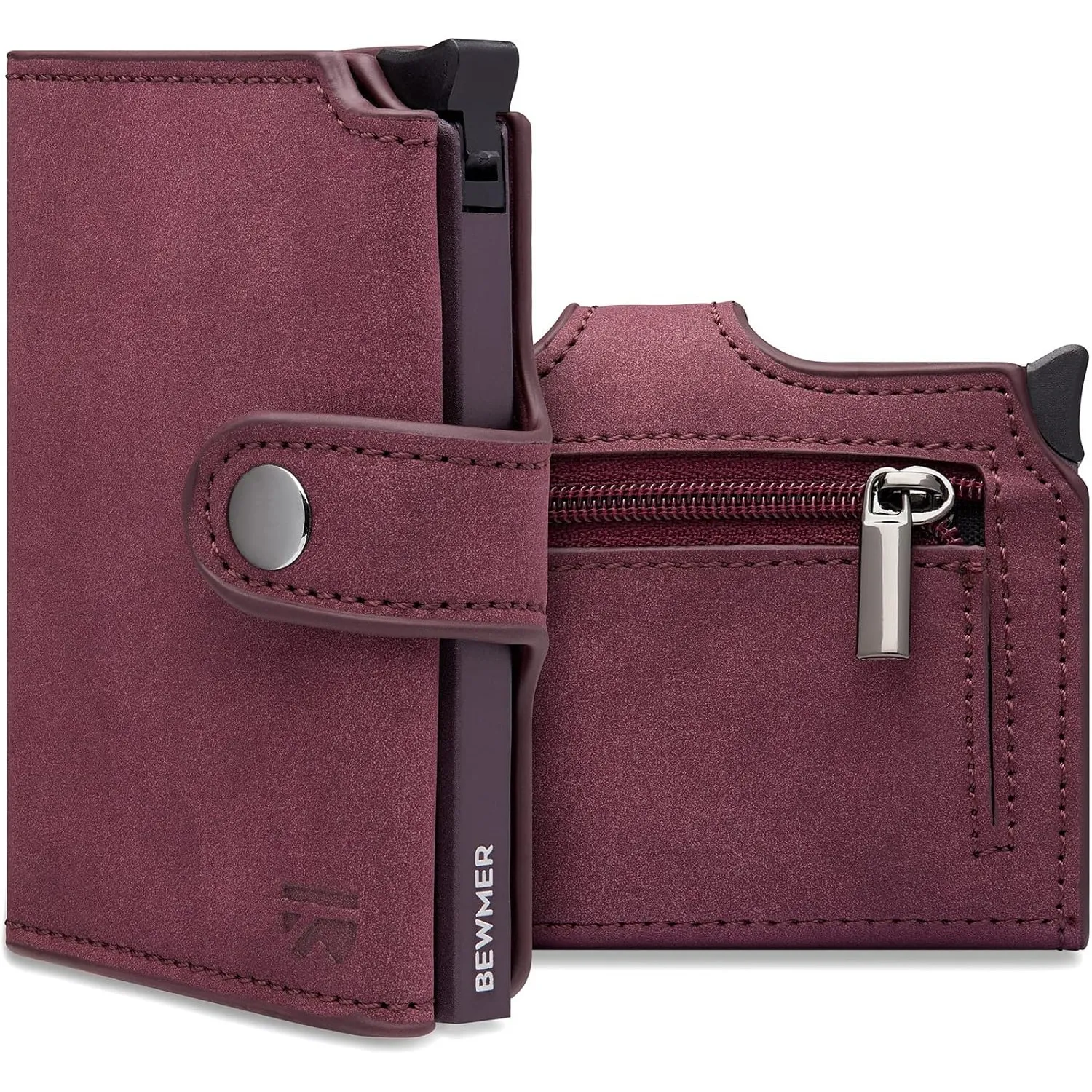 BEWMER v2 Shielded Slim Wallet mit Münzfach für Herren & Damen | Kartenetui mit Münzfach & RFID-Schutz & Anti-Cloning |…