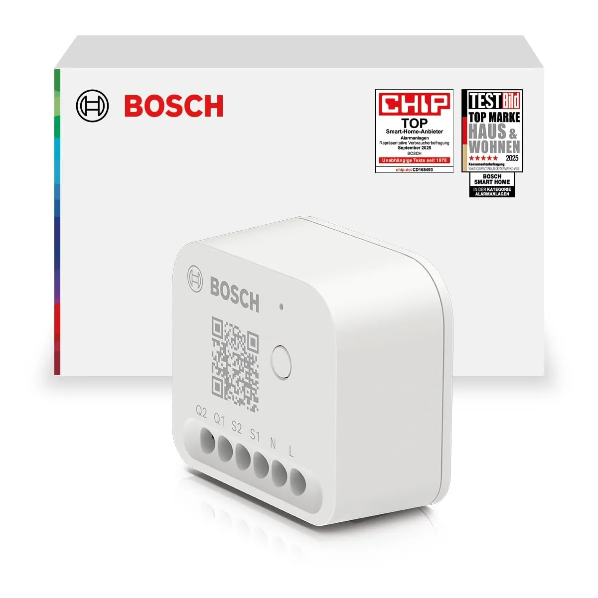 Bosch Smart Home Licht-/Rollladensteuerung II, Licht & Rollläden smart machen, App- & Sprachsteuerung, Automationen & Z…