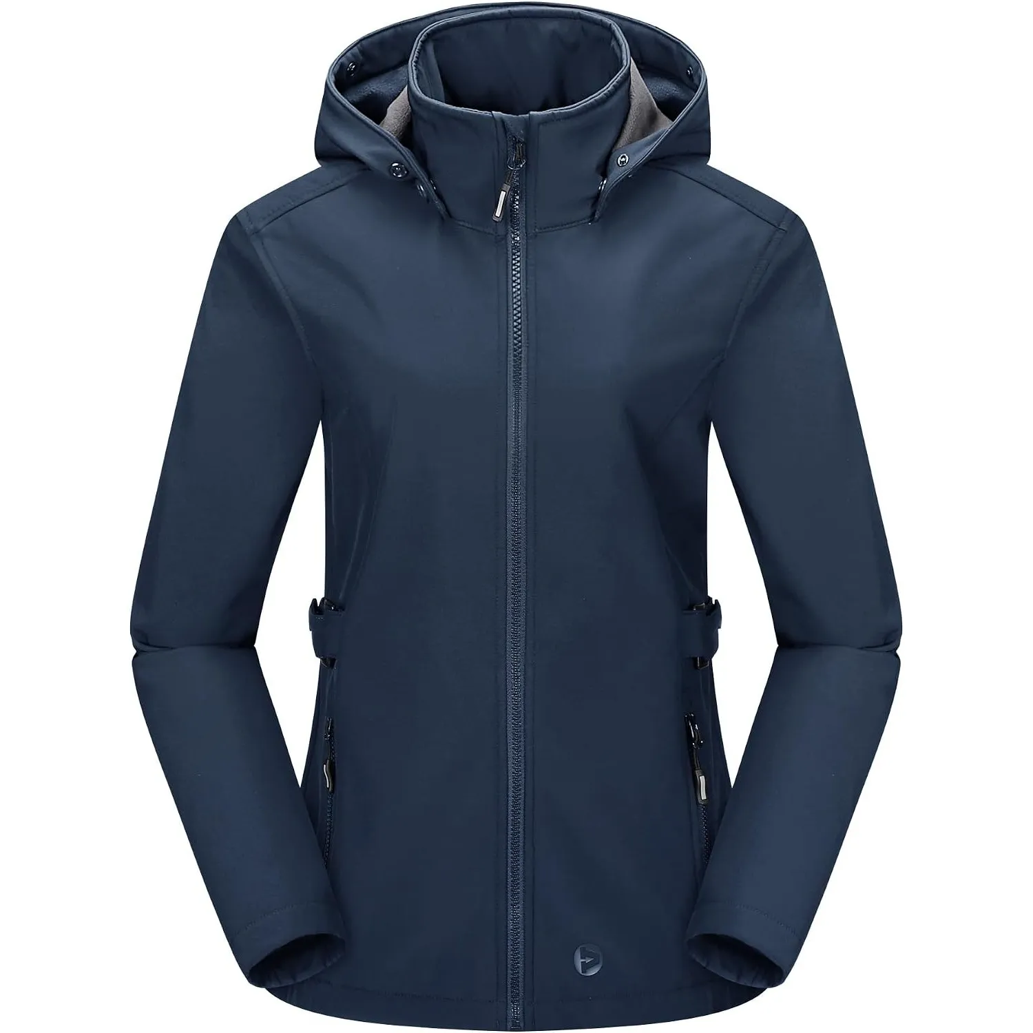 Outdoor Ventures Damen Wasserdichte Softshelljacke mit Abnehmbarer Kapuze