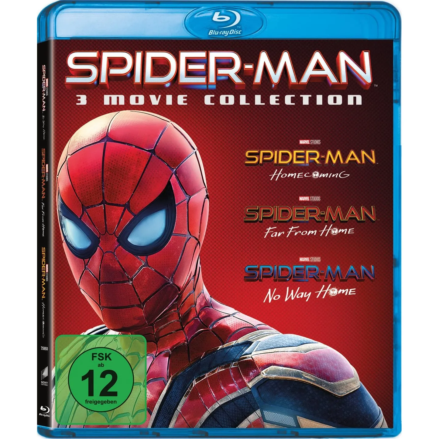 Spider-Man: Homecoming, Far From Home, No Way Home (3 Blu-rays)