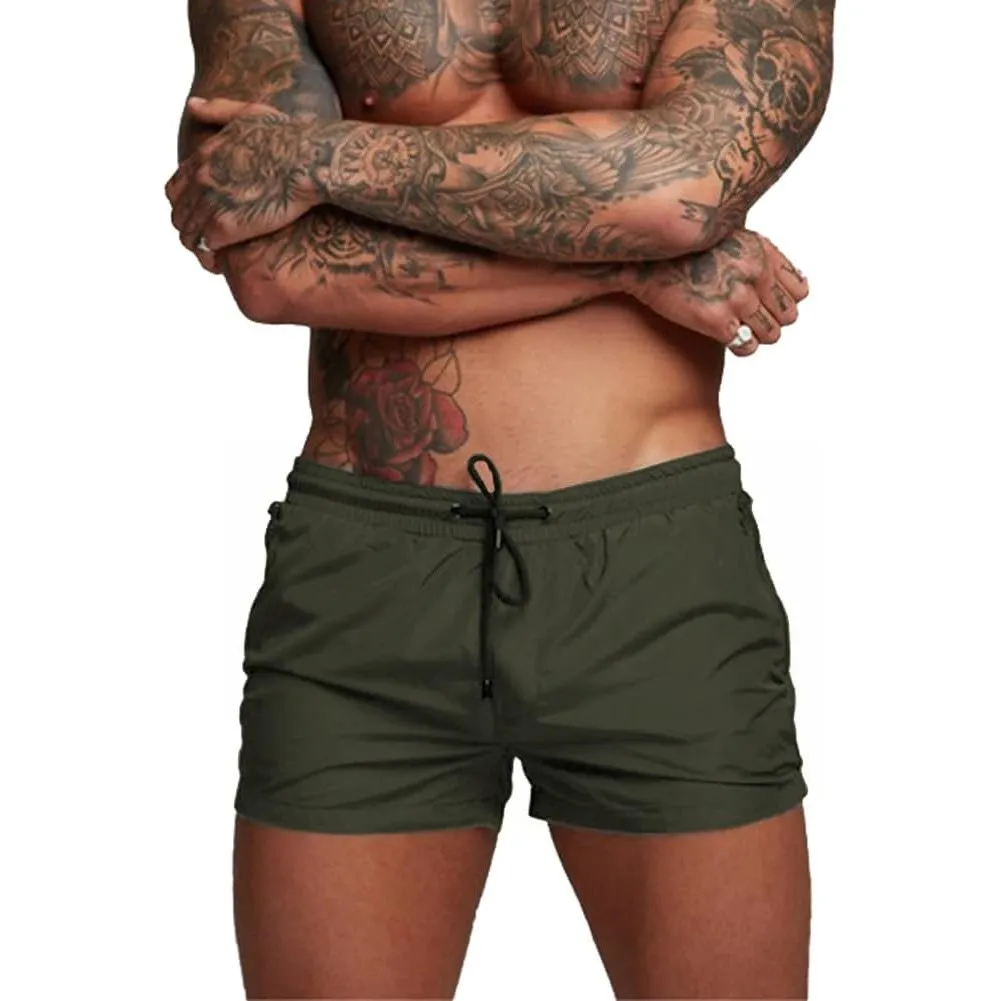Badehose Herren Schnelltrocknend Badeshorts für Herren Sporthose Laufshorts Männer Sport Kurze Hose Schwimmhose mit Mes…