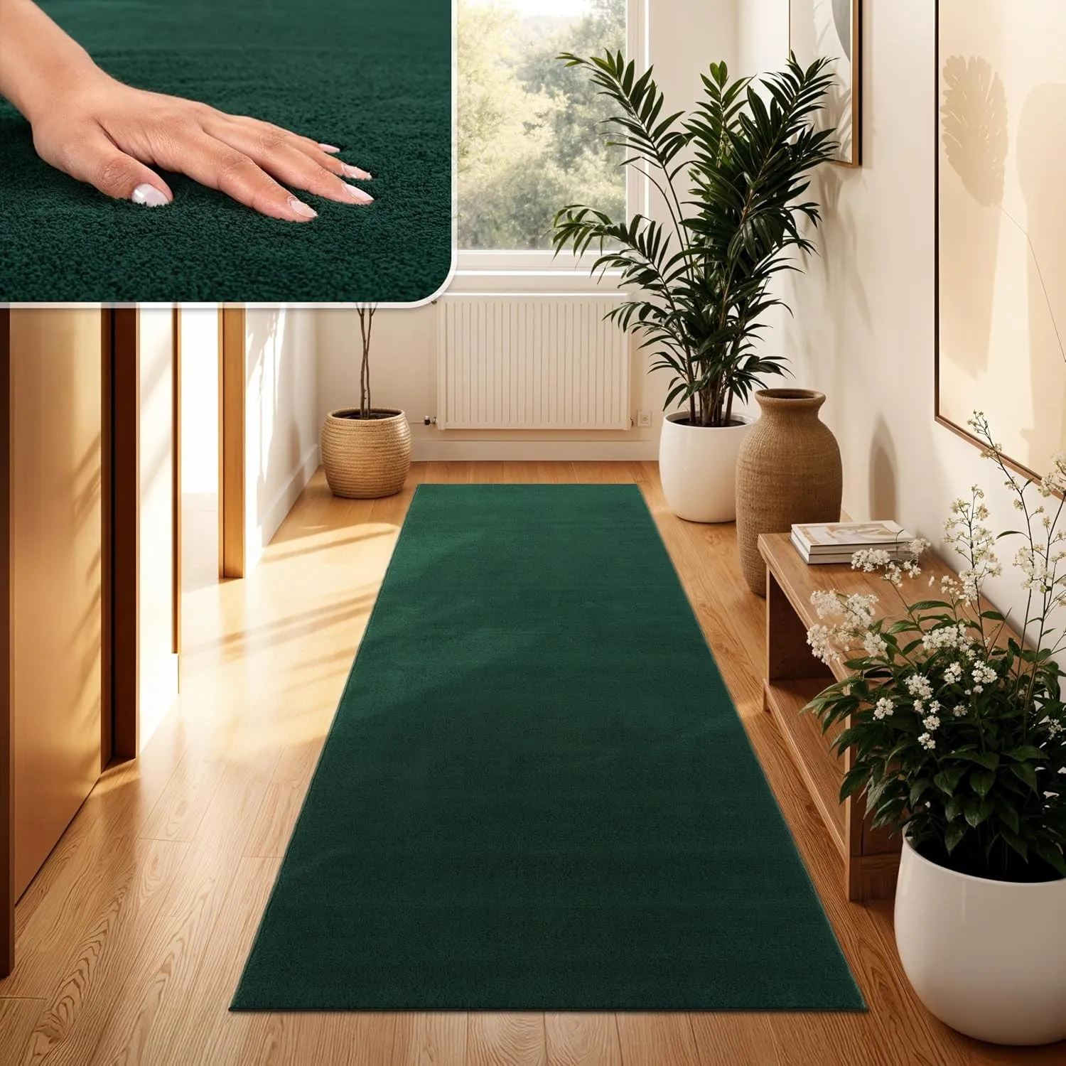 Paco Home Moderner Kuscheliger Wohnzimmer Teppich Kurzflor waschbar flauschig Weich Einfarbig Felloptik zeitlos stilvol…