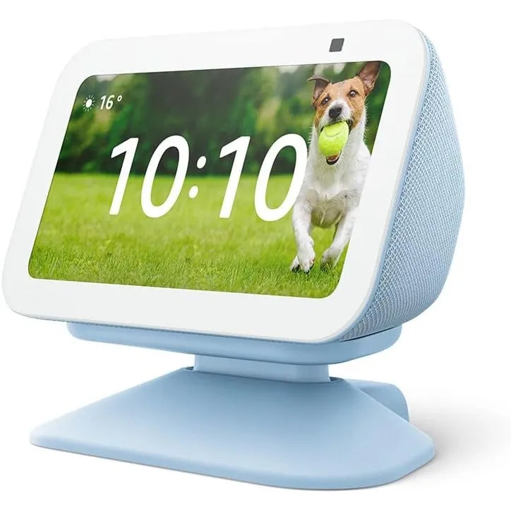 Verstellbarer Ständer mit USB-C-Ladeanschluss für Echo Show 5 (3. Gen.) | Graublau