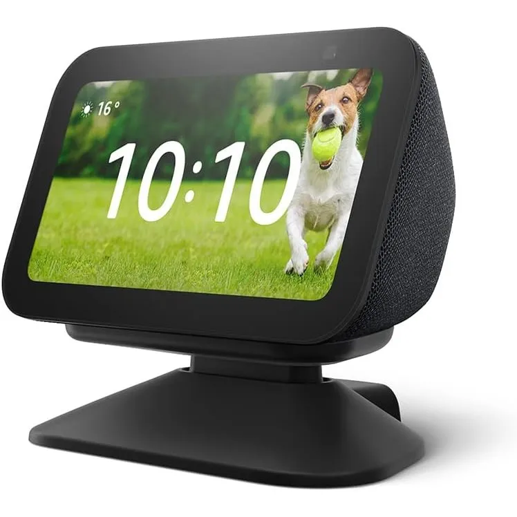 Verstellbarer Ständer mit USB-C-Ladeanschluss für Echo Show 5 (3. Gen.) | Anthrazit