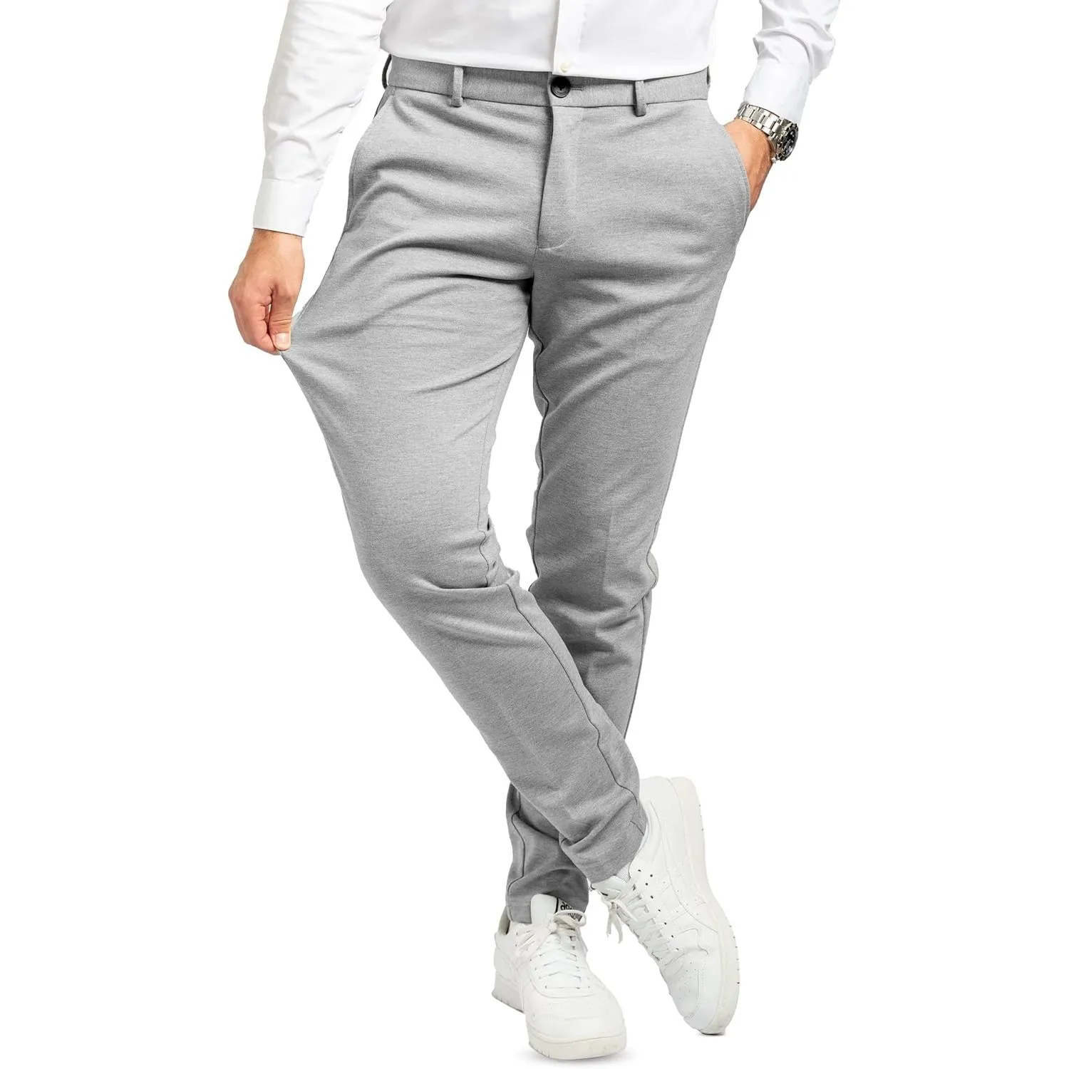 Performance Pants Chinohose Herren Slim Fit | Super Stretch Anzughose
