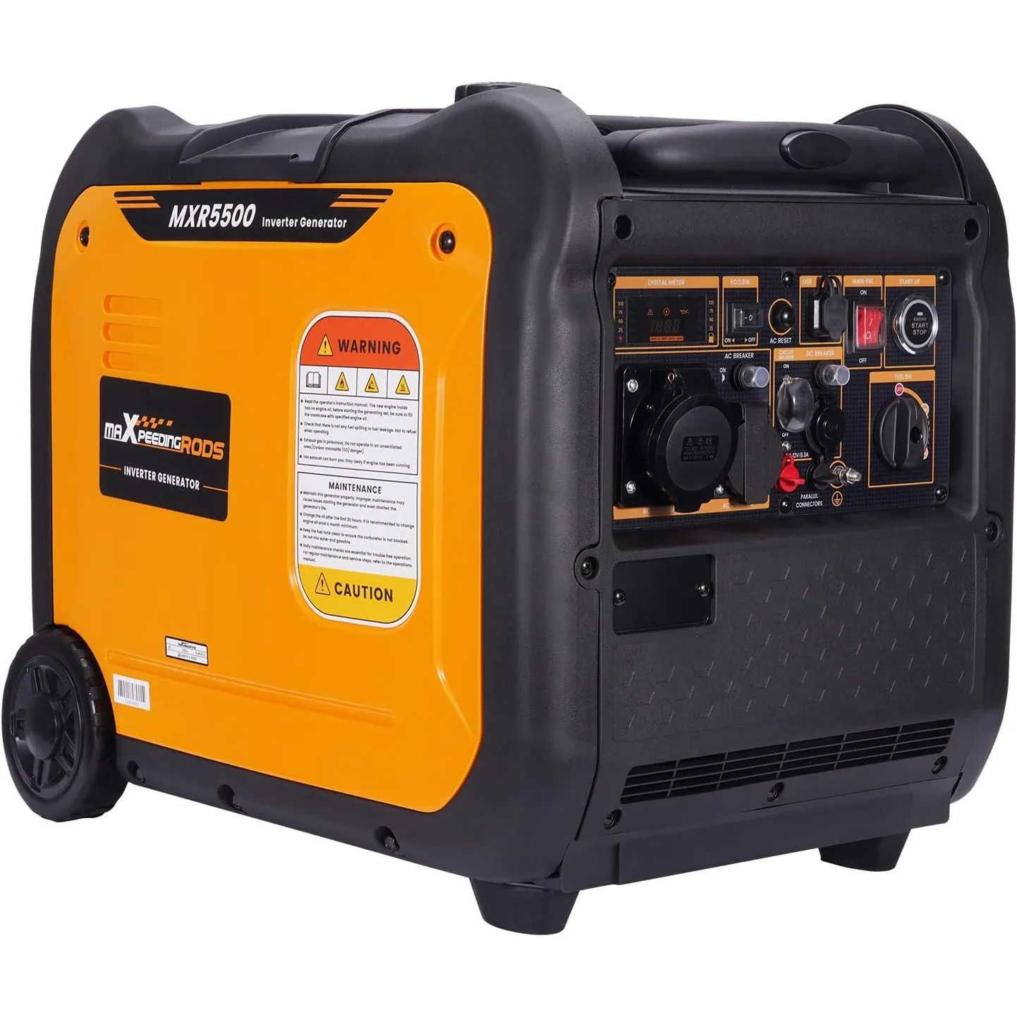 maXpeedingrods 5500 Watt Inverter Stromerzeuger mit Fernstart/Elektrostart
