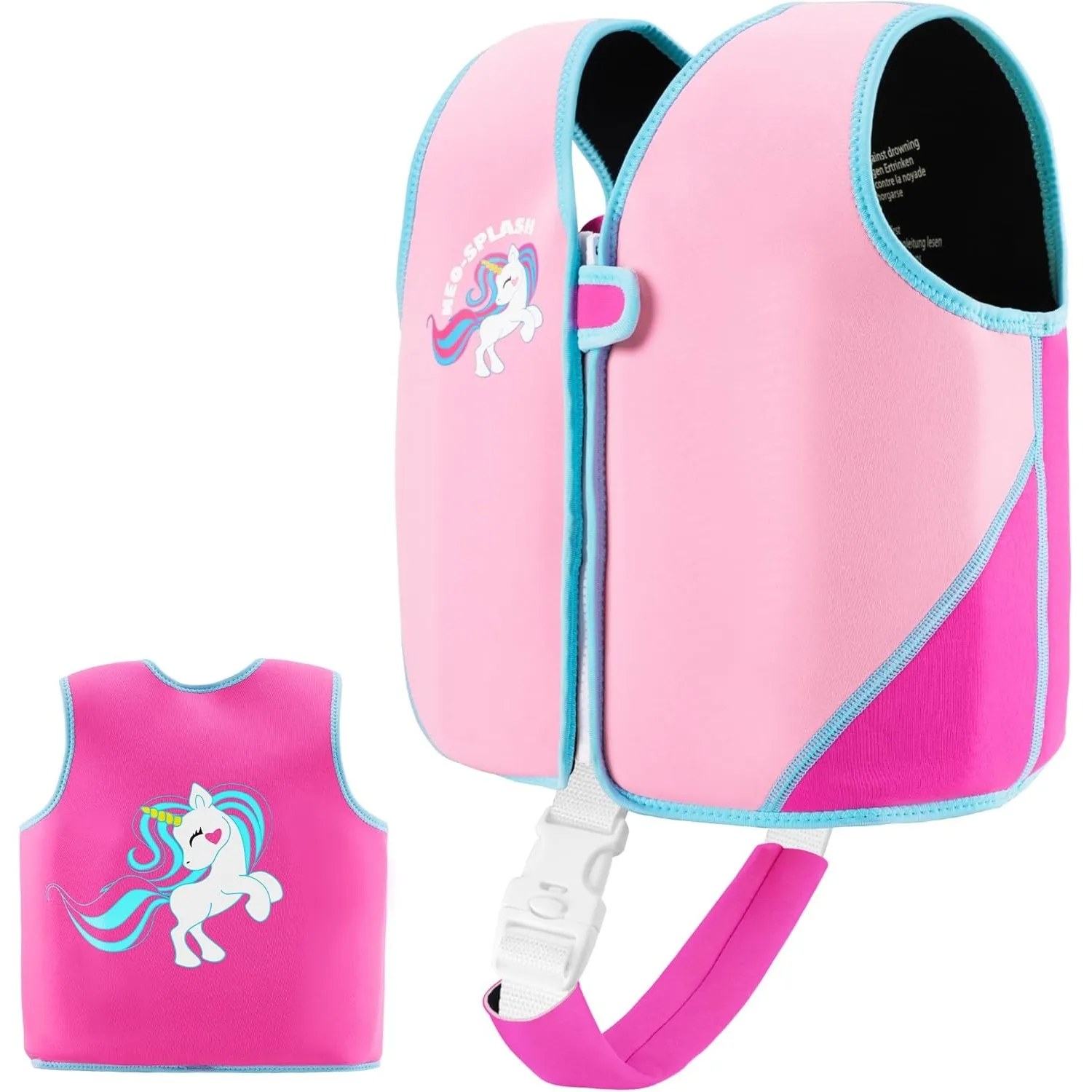 Kinder Mädchen Junge Schwimmlernweste, Schwimmhilfe Schwimmen Jacket für Kleinkinder mit Einstellbare Sicherheits Strap…