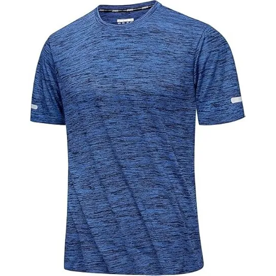 MAGCOMSEN Herren Sportshirts Kurzarm Laufshirt Schnelltrocknend Sommer T-Shirts Meliert Leicht Trainingsshirts Atmungsa…