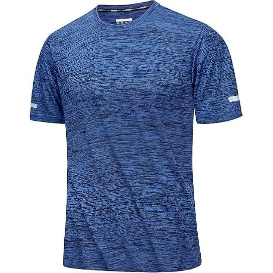 MAGCOMSEN Herren Sportshirts Kurzarm Laufshirt Schnelltrocknend Sommer T-Shirts Meliert Leicht Trainingsshirts Atmungsa…