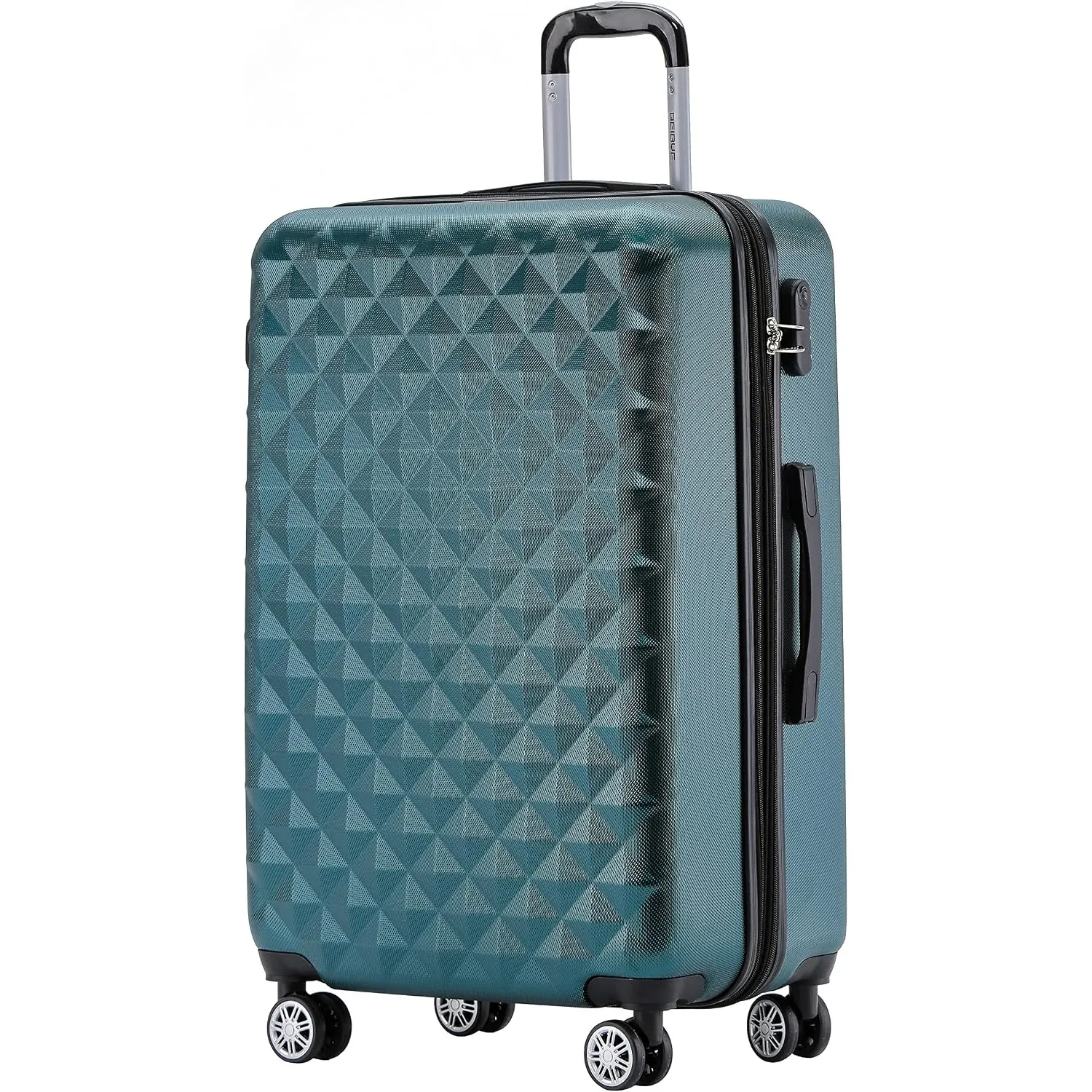 BEIBYE Zwillingsrollen 2066 Hartschale Trolley Koffer Reisekoffer Gepäck M-L-XL-Set (Dunkelgreen, L)