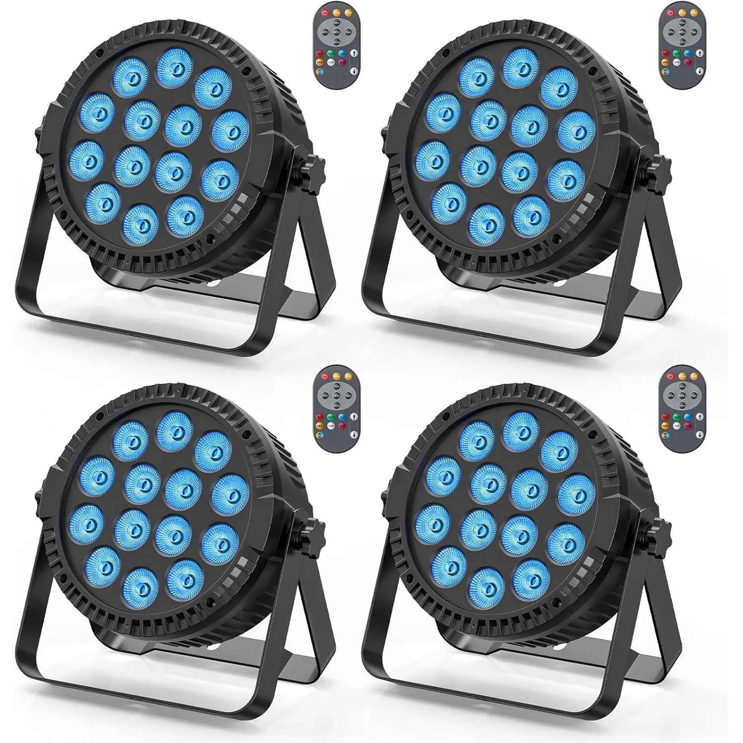 HOLDLAMP 4PCS RGBW LED Par Licht, 84W Par Scheinwerfer mit Sound Aktivierung, DMX 4/8CH Bühnenlicht Strahler für Bar DJ…