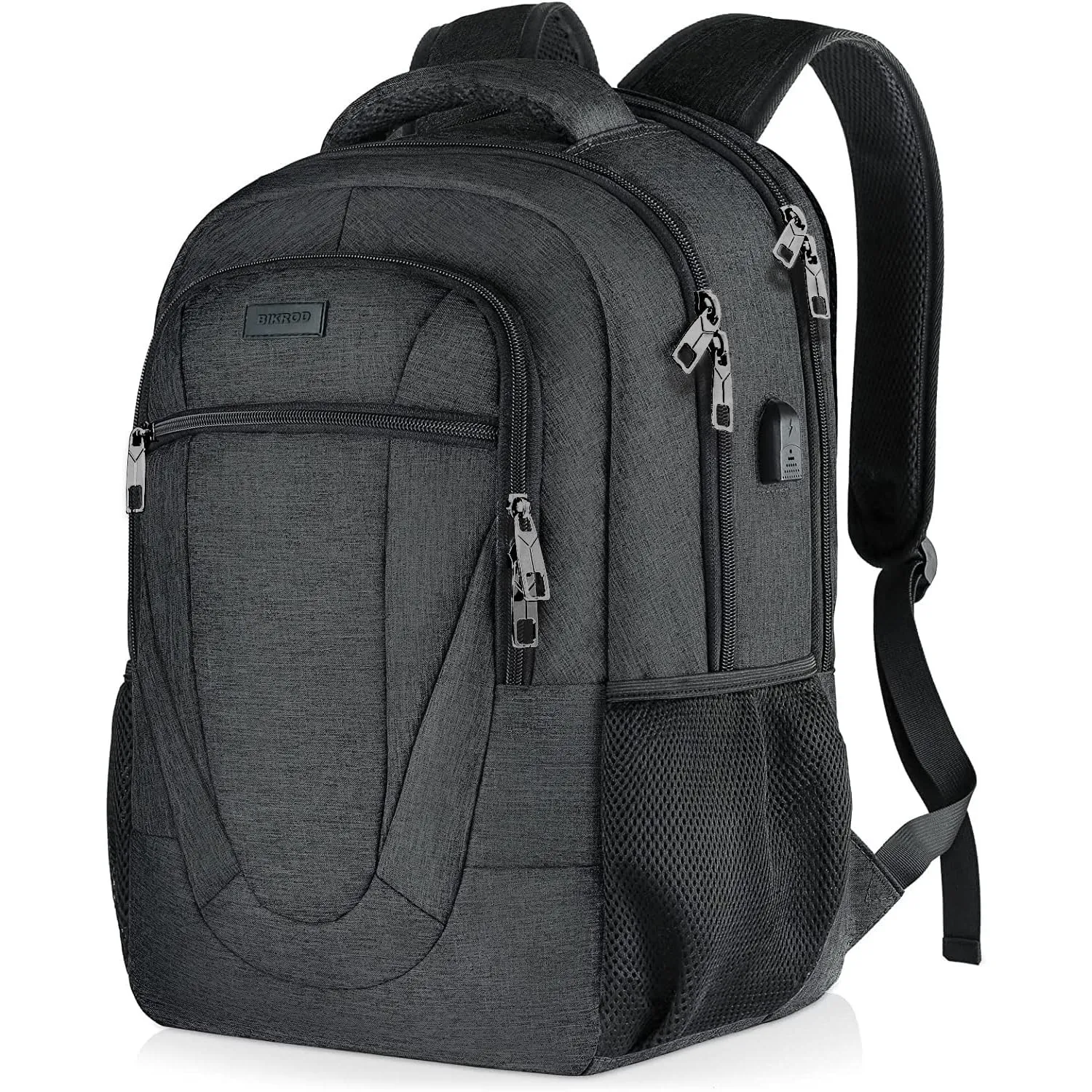 BIKROD Rucksack Herren, Schulrucksack Jungen Teenager, Großer Wasserdichtem, 17.3 Zoll Laptoptasche mit USB Ladeanschlu…