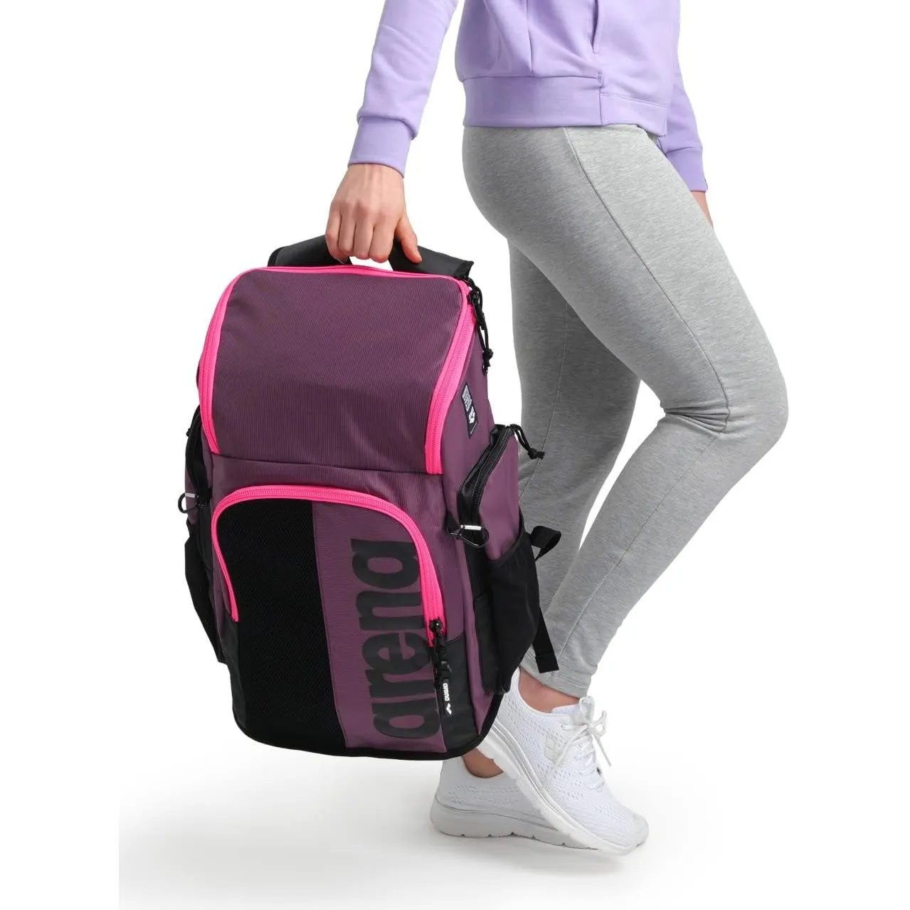 ARENA Spiky III Schwimm Rucksack 45, Freizeit- und Sportrucksack aus Wasserabweisendem Material, Gepolsterte Schulterpa…