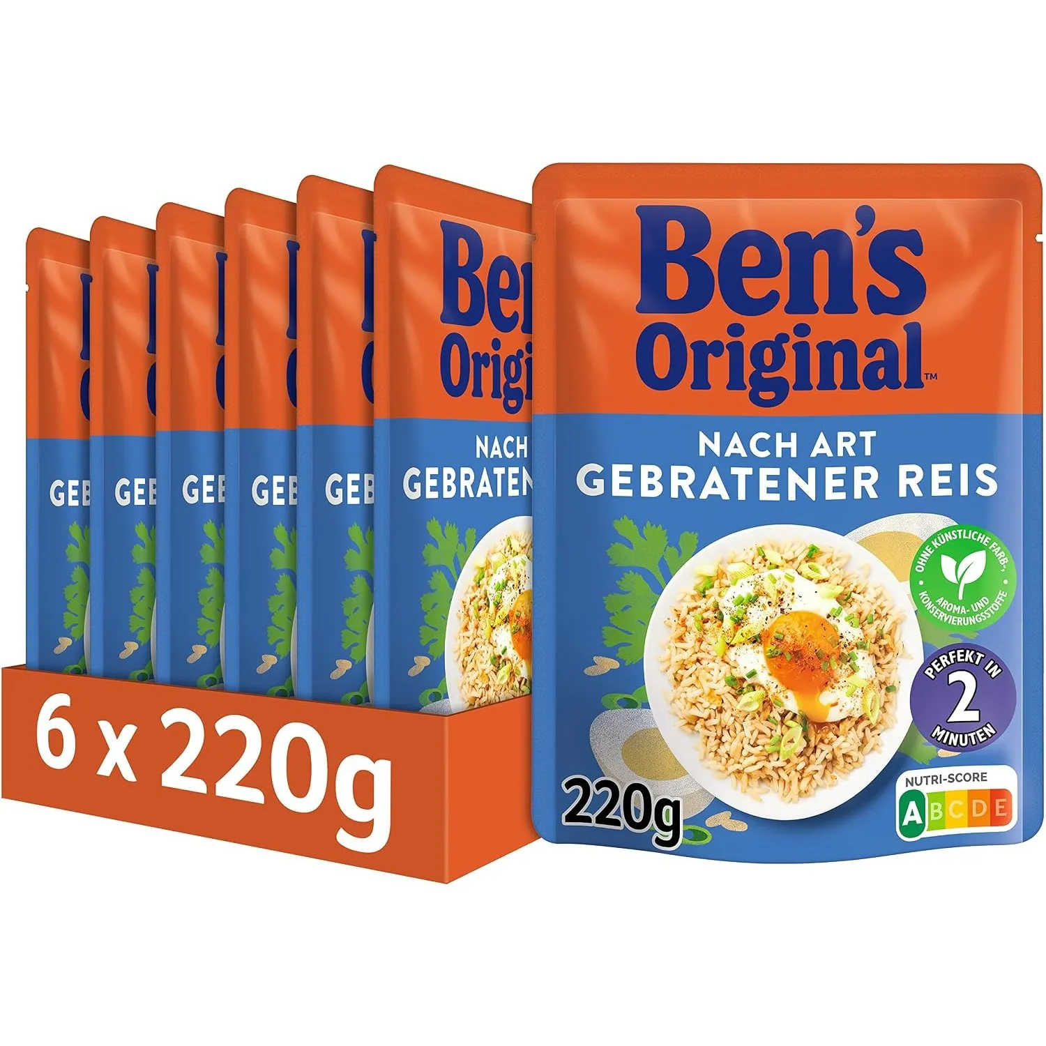 Ben's Original Express Gebratener Reis 6 x 220g, Multipack
