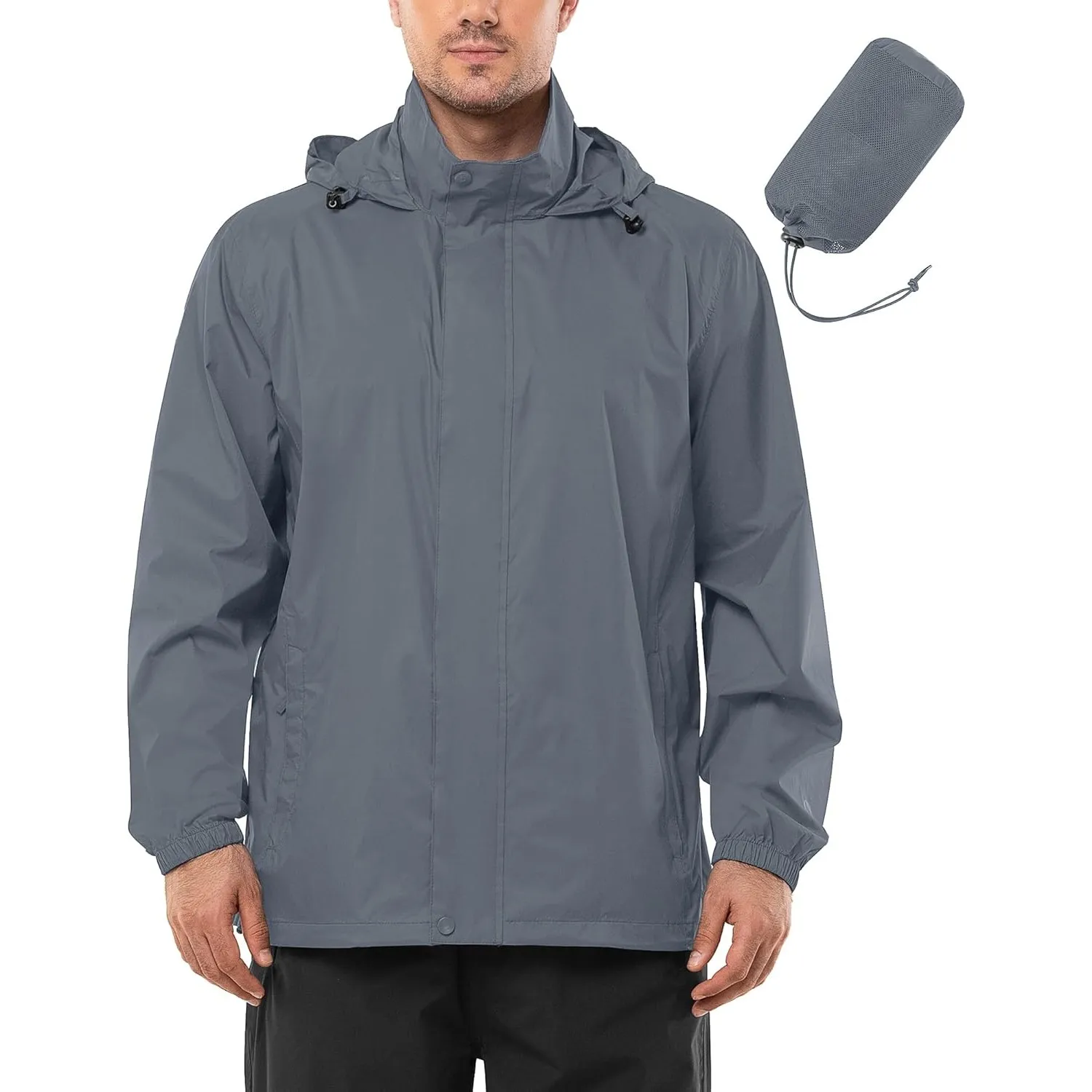 Outdoor Ventures Regenjacke Herren Wasserdicht Ultraleichte Dünne Faltbare Regenmantel Atmungsaktiv Fahrrad Regenjacke …