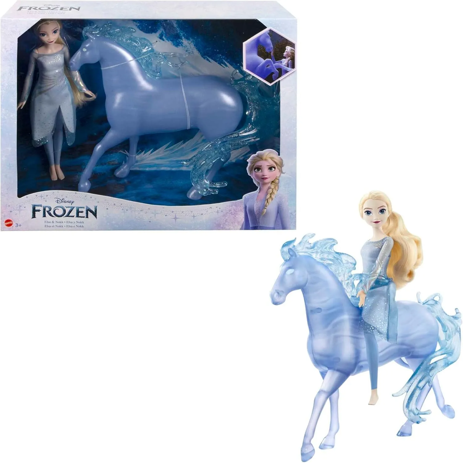 Mattel Disney Die Eiskönigin ELSA Modepuppe und Nokk Set