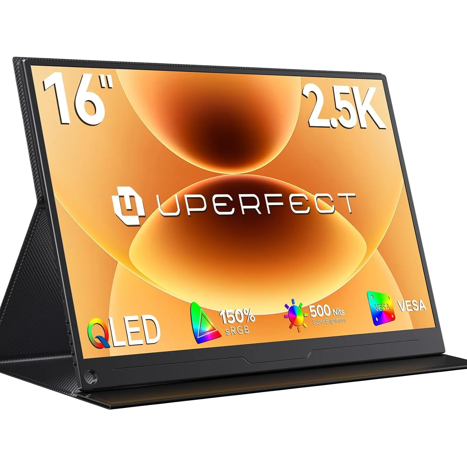 UPERFECT Portable Monitor 2.5K 16 Zoll QLED 150% sRGB 500Nits 2000:1