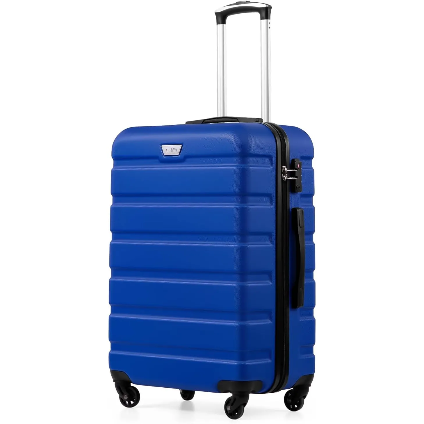 COOLIFE Mittelgroßer Koffer, 67cm L, PC+ABS, Reisekoffer mit Spinner Räder