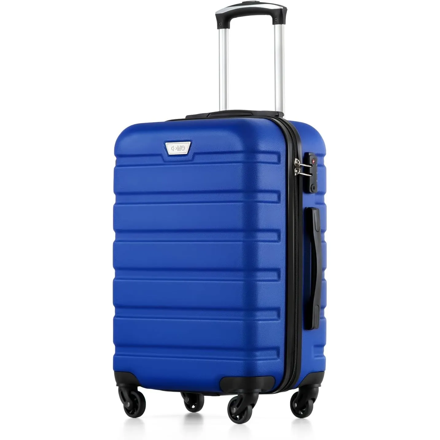 COOLIFE Handgepäck Koffer für EasyJet, 56 cm M, PC+ABS, Leicht Hartschale