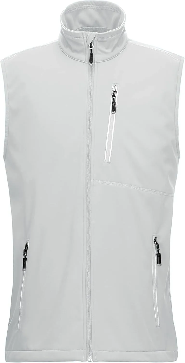 33,000ft Leichte Softshell Weste für Herren, Wasserdichte Winddichte Laufweste, Atmungsaktive Vest Gilet Ärmellose Jack…