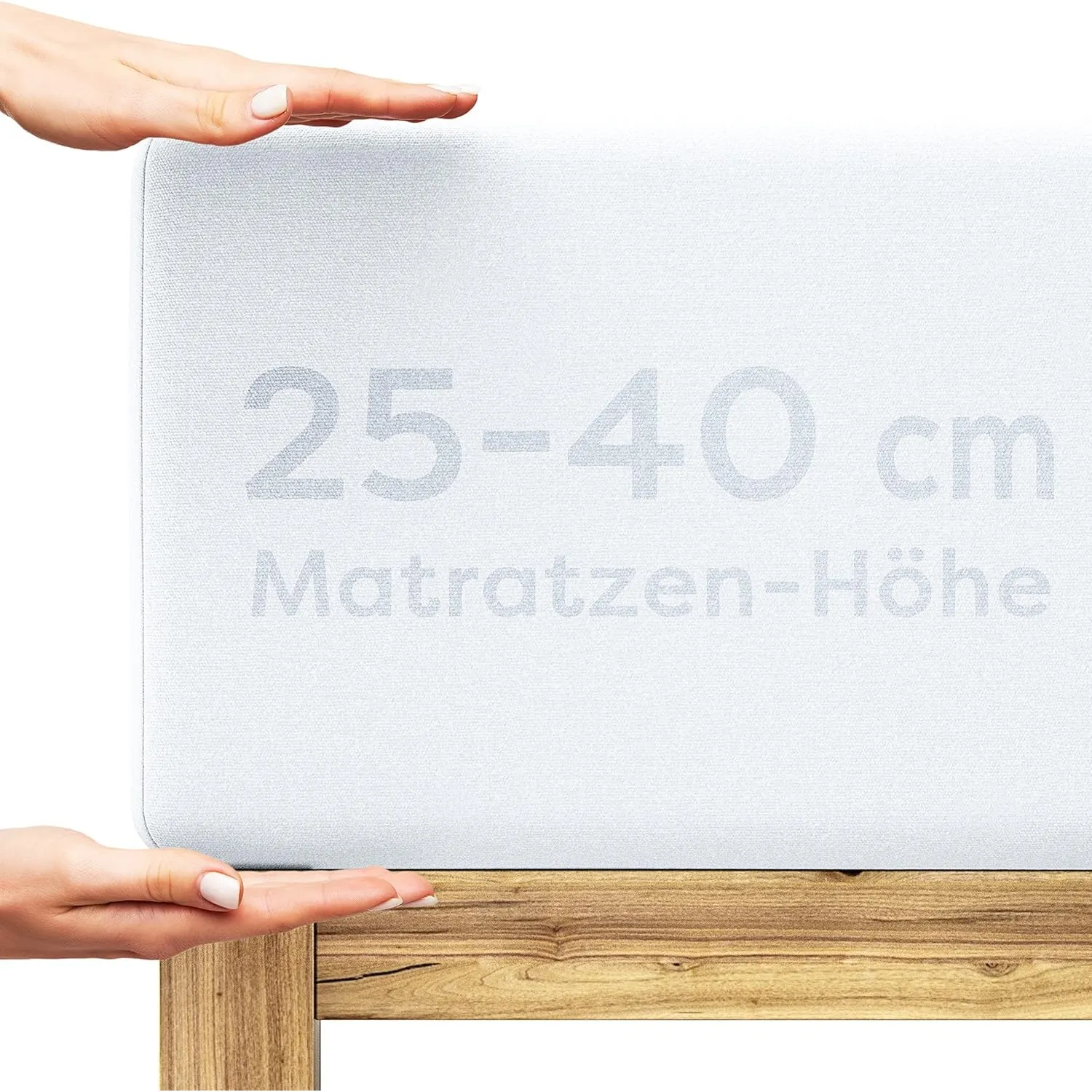 Wolkenfeld Spannbettlaken 200x220cm – 220x240cm – Premium Jersey Baumwolle mit 5% Lycra – Faltenfreies Bettlaken für ho…