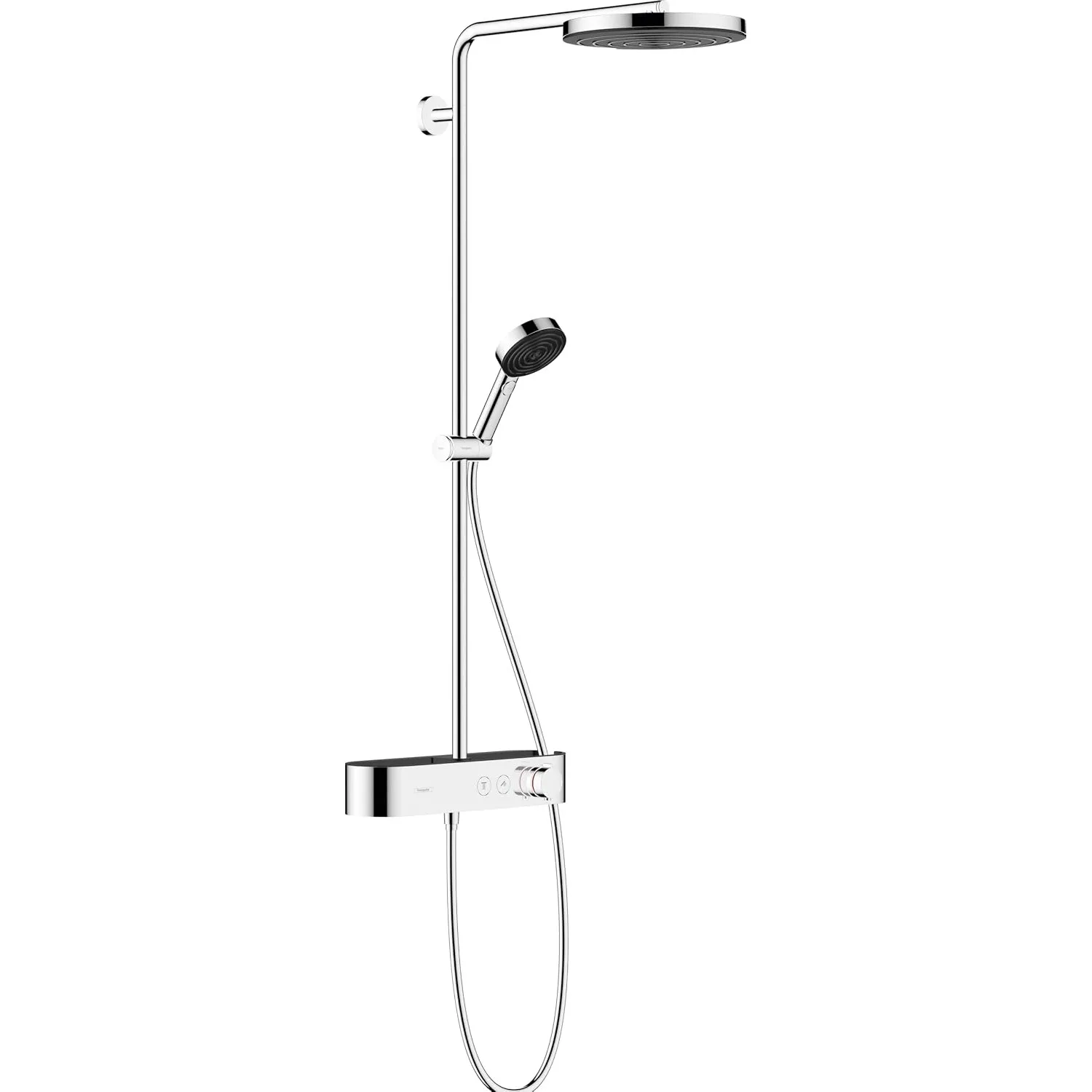 hansgrohe wassersparendes Duschsystem Pulsify S, Brausekopf 260mm, Duschset mit Thermostat, Sparduschkopf (EcoSmart), S…