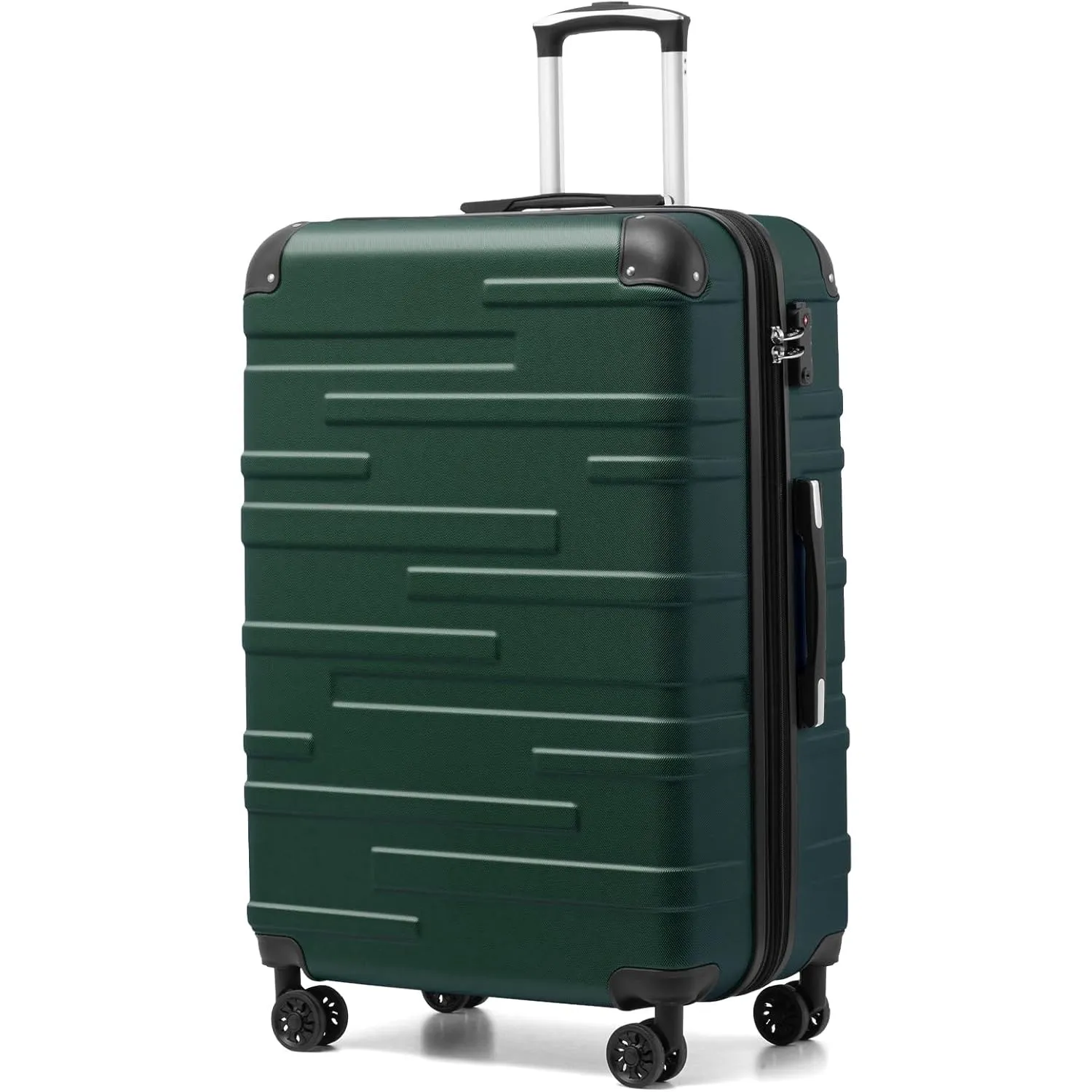 COOLIFE Koffer Groß XL 77cm, Erweiterbar Rollkoffer 93L mit TSA, Hartschale