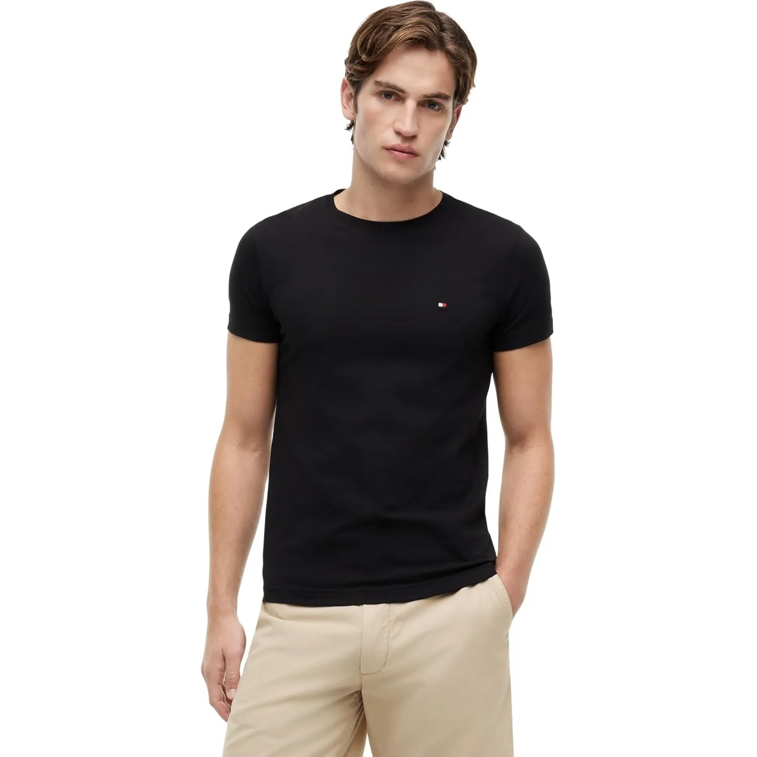 Tommy Hilfiger Herren T-Shirt Kurzarm Core Stretch Slim Fit