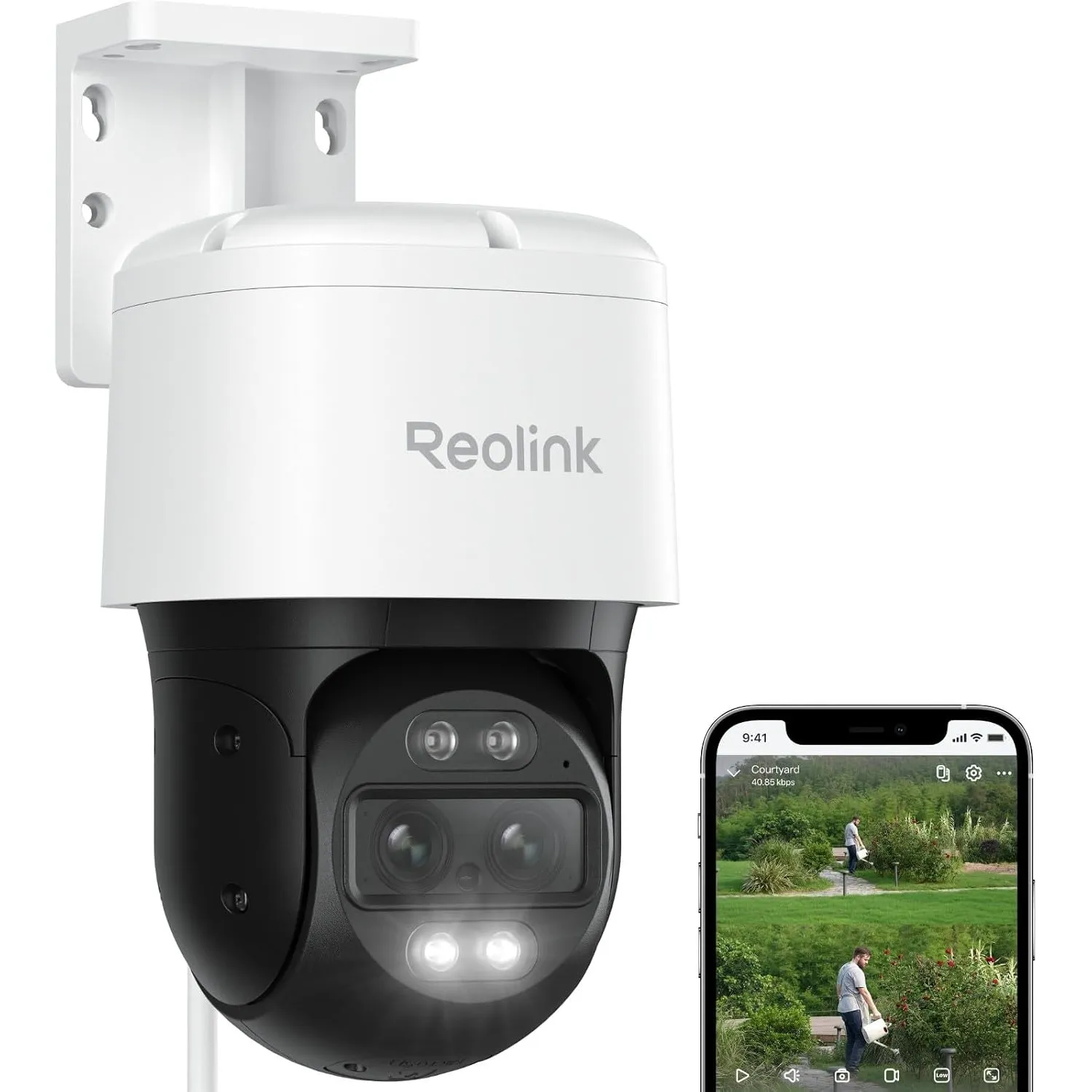 Reolink 4K PTZ PoE Überwachungskamera Außen mit Dual-Objektiv,TrackMix PoE
