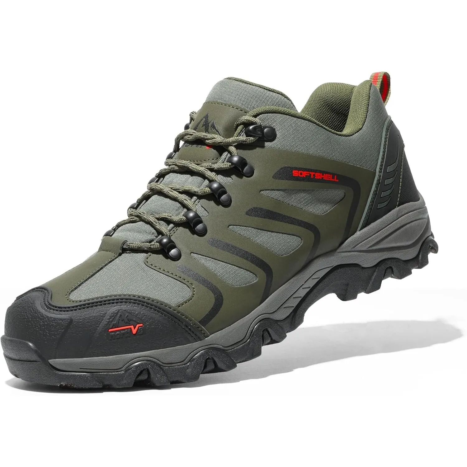 NORTIV 8 Herren wasserdichte Wanderschuhe Low Top Leichte Outdoor Trekking Camping Trail Wanderschuhe