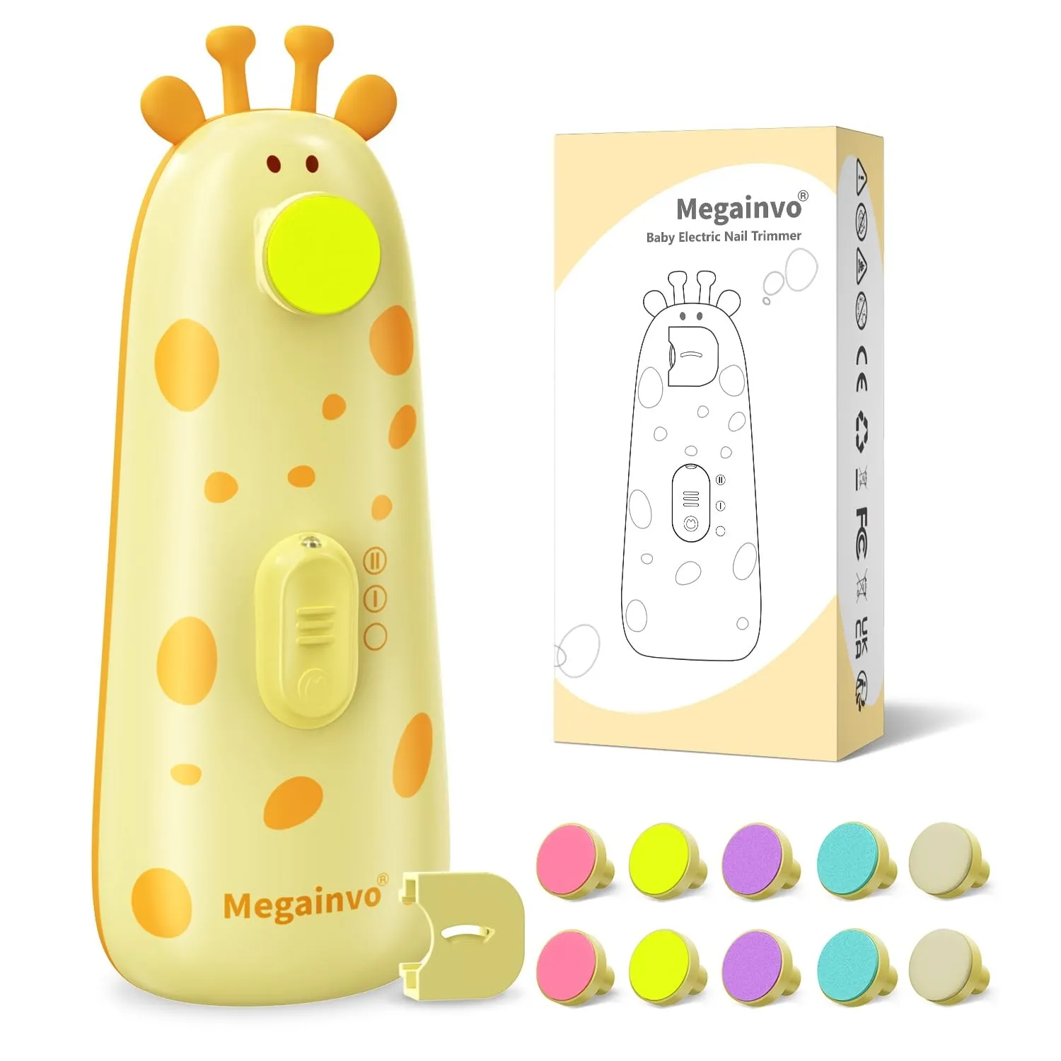 Elektrische Nagelfeile Baby Nagelpflegeset Elektrisch Nagelpflege Nail Trimmer Nagelschere Nageltrimmer Nail File Manik…