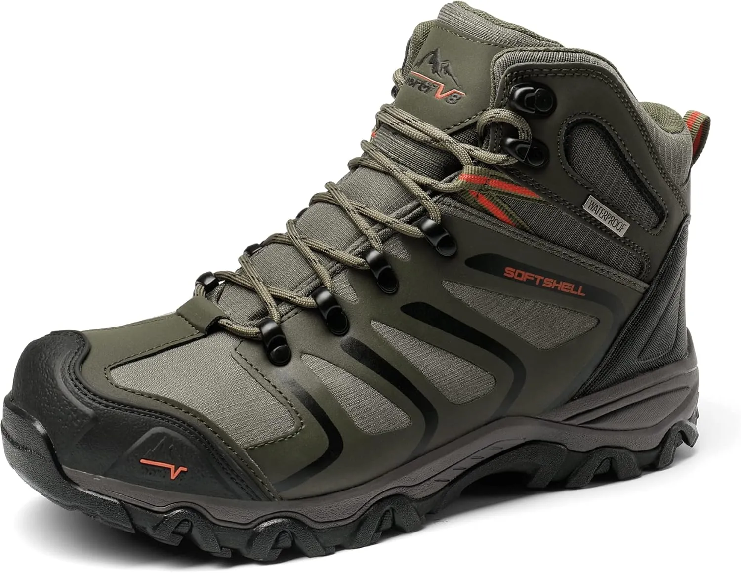 NORTIV 8 Men's Outdoor Shoes, Hiking Boots, Trekking & Hiking Shoes, Waterproof, Mid Climbing Shoes, Mountaineering, Cl…