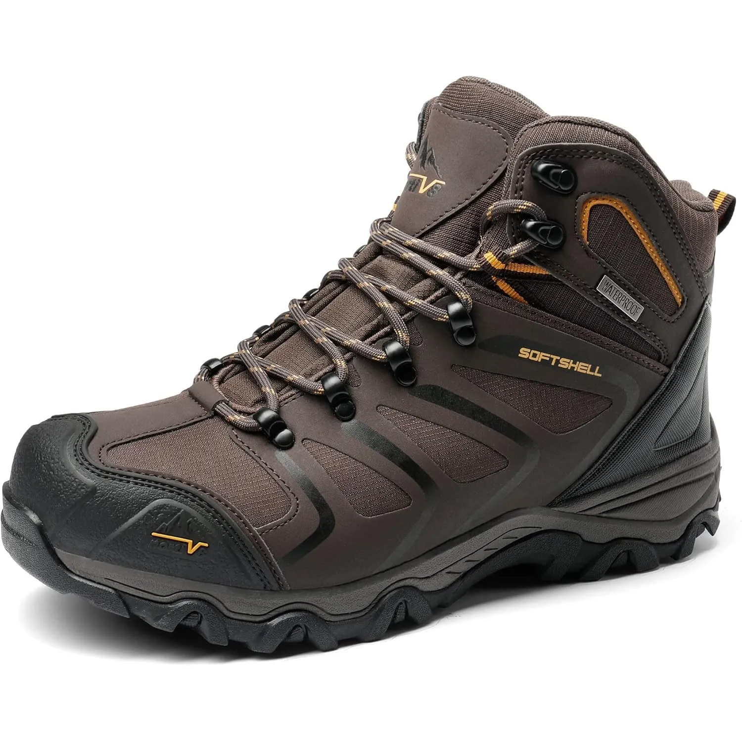 NORTIV 8 Herren Knöchelhohe wasserdichte Wanderschuhe leichte Outdoor-Schuhe für Trekking und Trails Armadillo