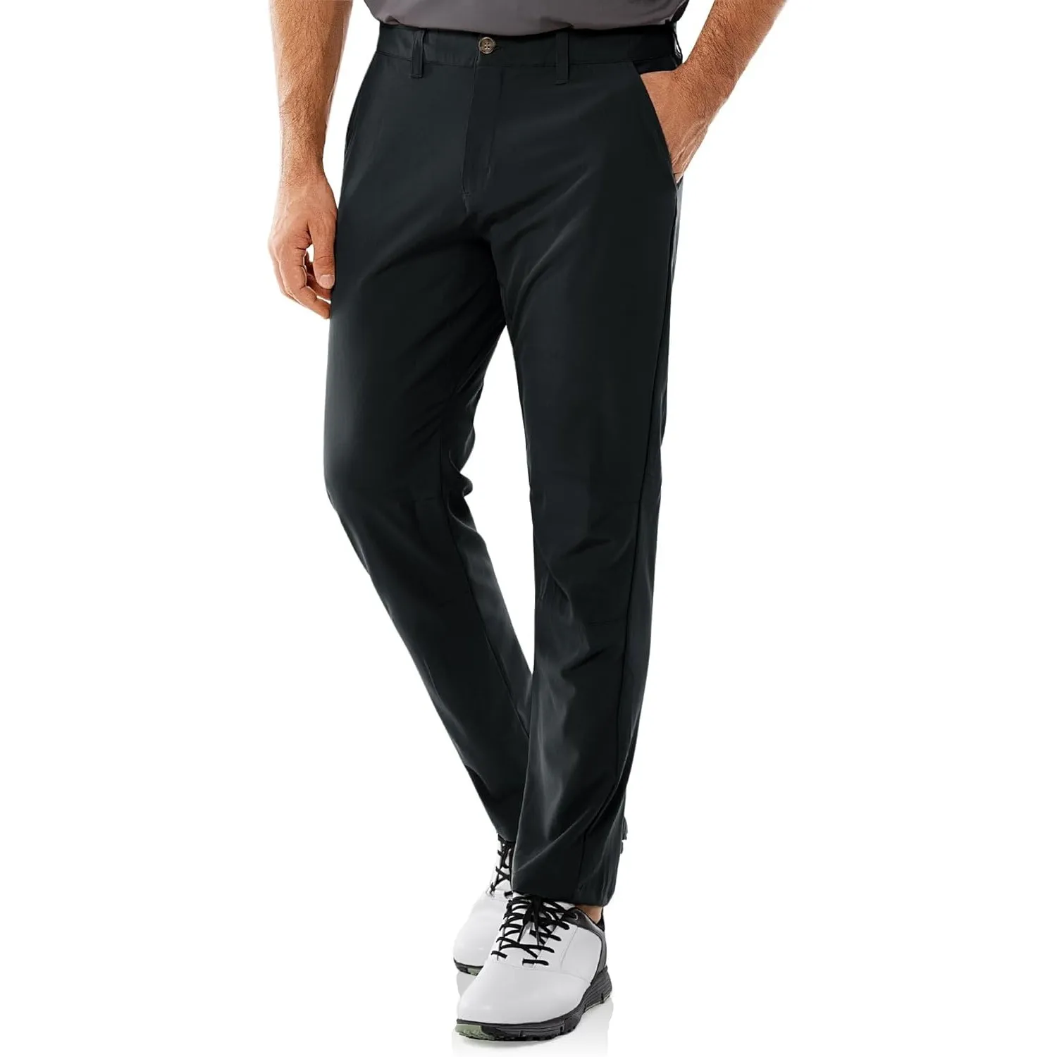33,000ft Herren Golfhosen Atmungsaktive Stretch Hose für Männer Schnelltrockende Stretch Lange Golfhosen