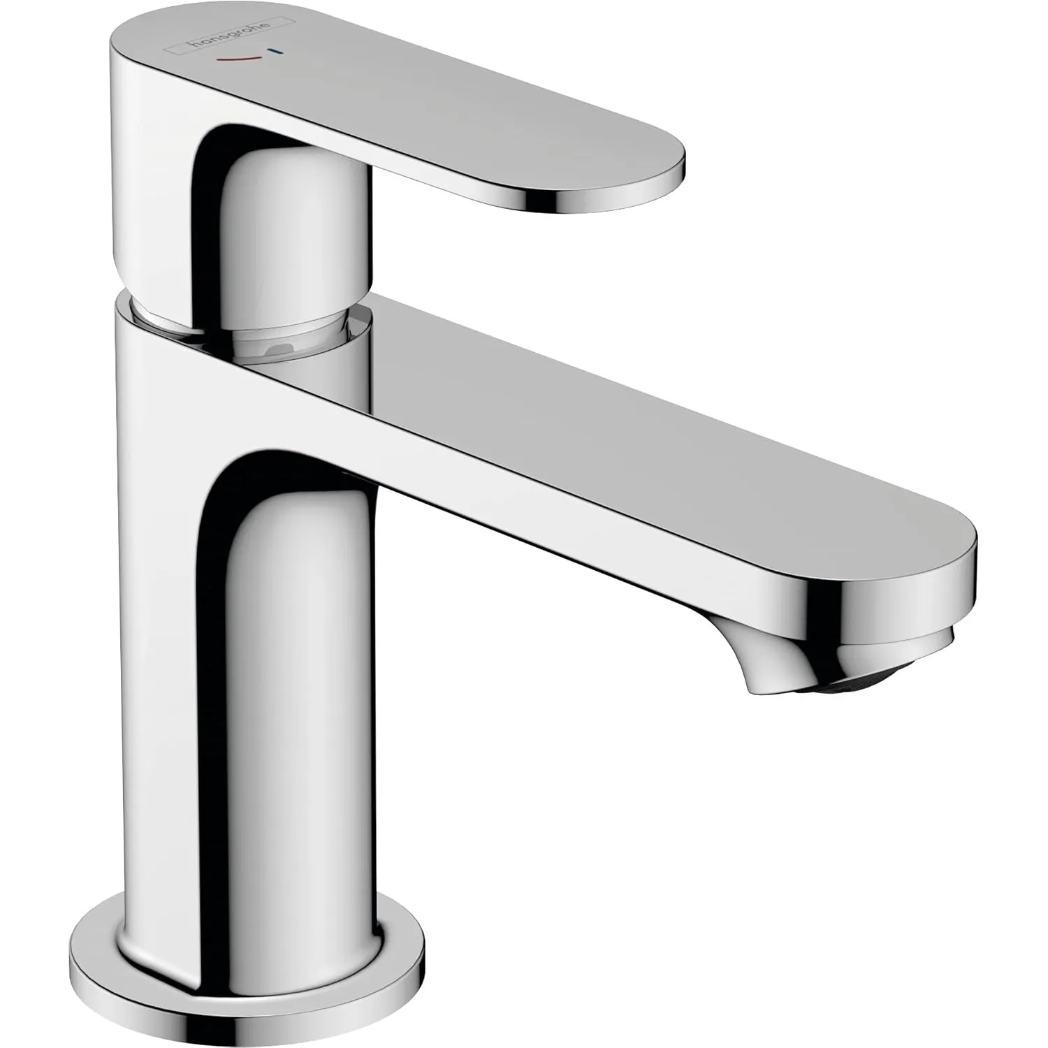hansgrohe Rebris S - Waschtischarmatur ohne Ablauf, energiesparend (CoolStart), Wasserhahn Bad mit Auslauf Höhe 84 mm, …