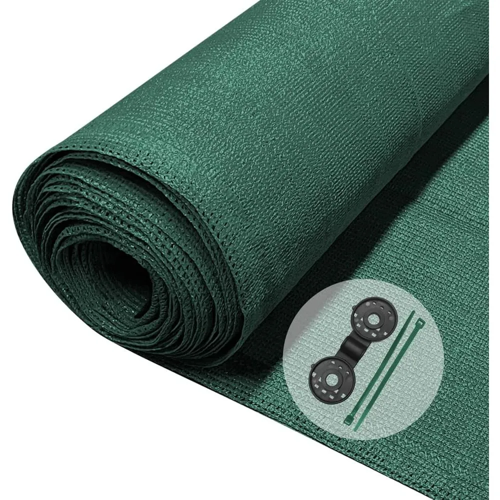 VOUNOT® Zaunblende 1×10m, Sichtschutz Zaun 150 g/m² HDPE Schattiernetz, Windschutz UV-resistent Reißfest, 85% Beschattu…