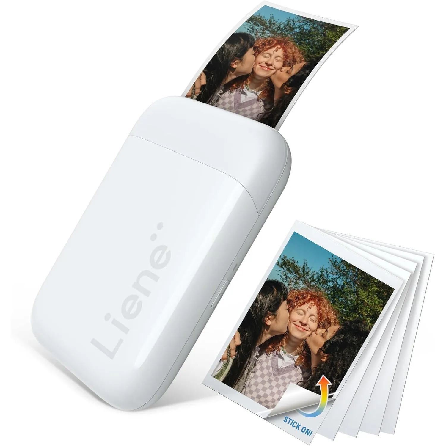 Liene Pearl K100 2x3'' Mini Fotodrucker Smartphone, Mini Tragbarer Sofortbilddrucker mit 5 Zink Klebepapier, Bluetooth …