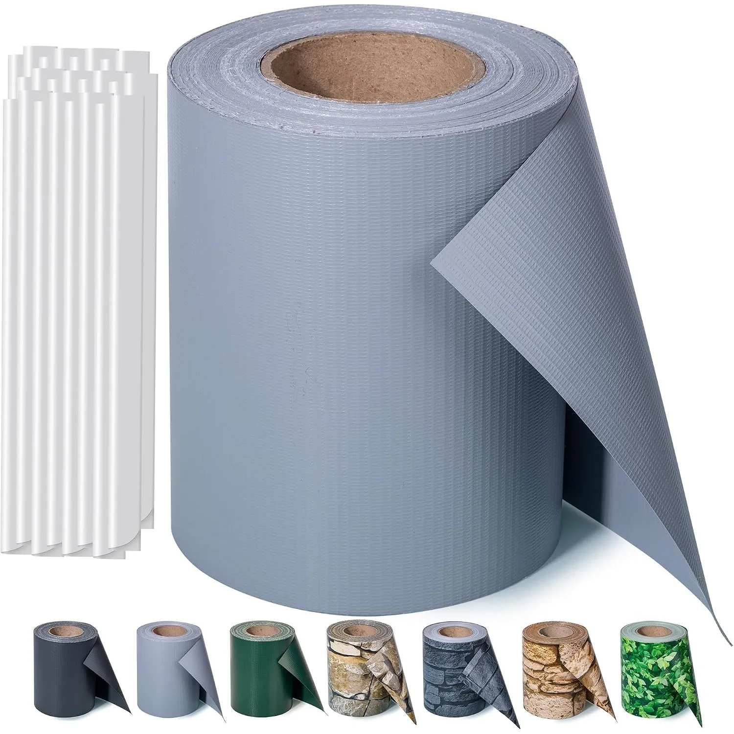 Sichtschutzstreifen Zaun 50 m x 19 cm inkl.30 Clips, PVC Sichtschutz Zaunfolie Sichtschutzstreifen Doppelstabmatten für…
