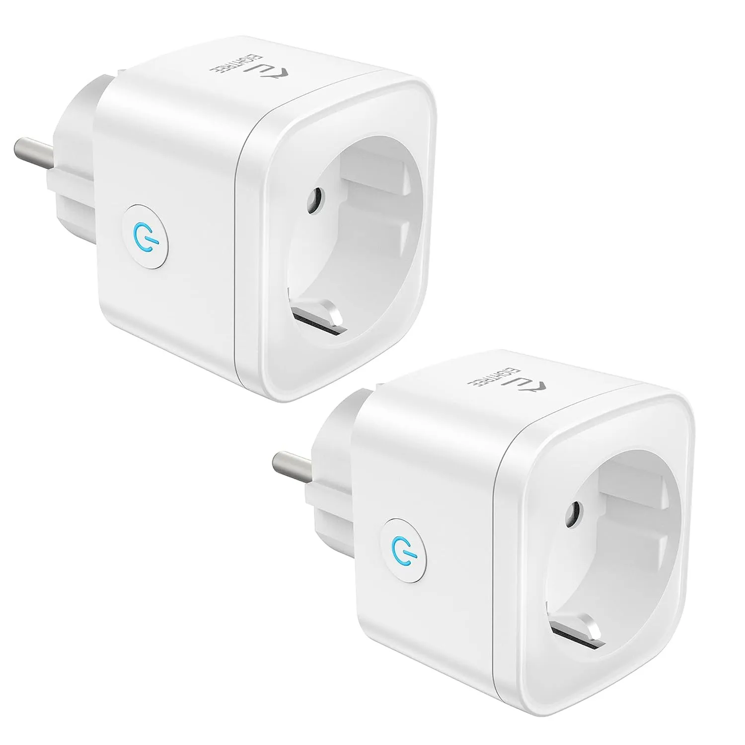 EIGHTREE Smart WLAN Steckdose mit Stromverbrauch Messen, 16A, 2er Pack