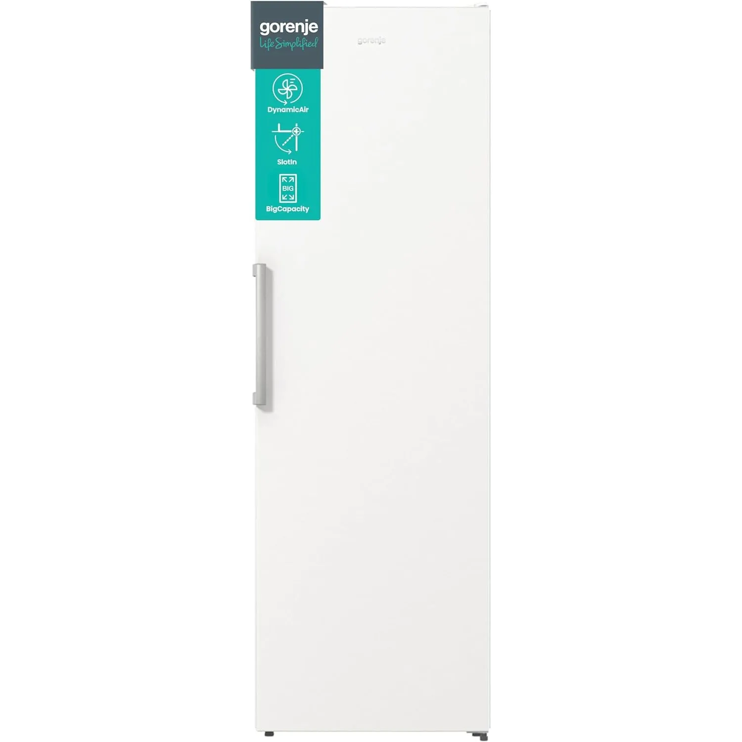 Gorenje R619EEW5 Kühlschrank, Kühlteil 398 Liter, 185cm Höhe, Umluft-Kühlsystem, Schnellkühlfunktion, Easy-Open Griff, …