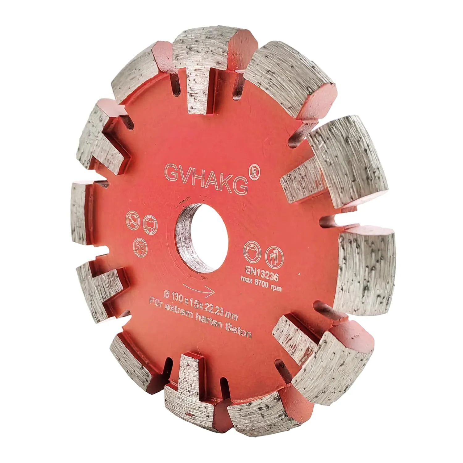 Diamant Frässcheibe 130mm,Diamant Räumscheibe U-Segment extrem scharf für Fußbodenheizung sehr harten Estrich,sehr hart…