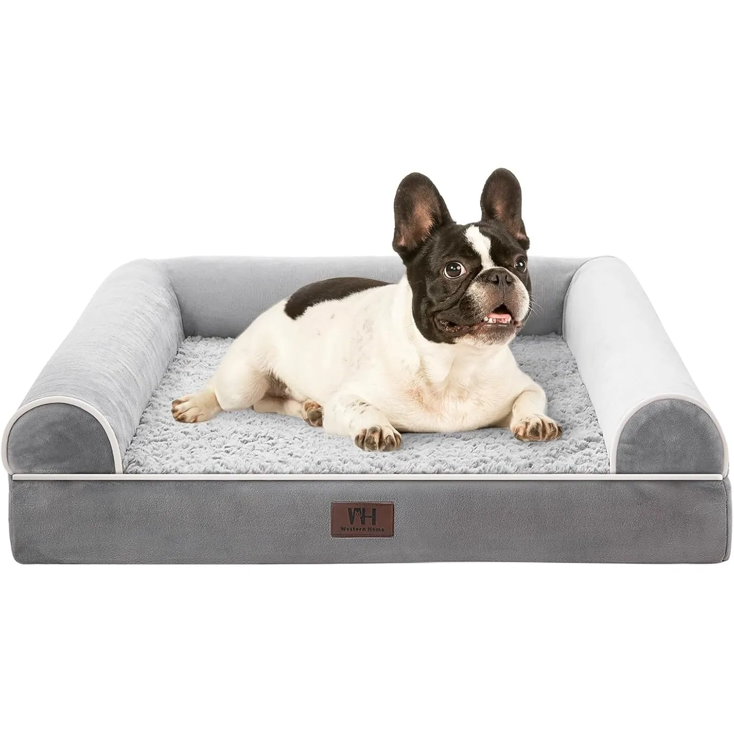 WESTERN HOME Hundebett Kleine/Grosse/Mittelgroße Orthopädisches Hundebett,Grau