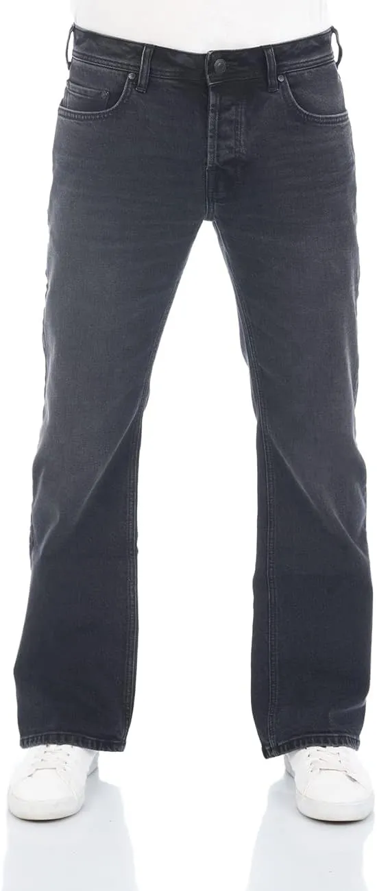 LTB Men's Jeans Timor Bootcut Jeans, Basic Cotton Denim Stretch, Deep Waist, Blue, Black, W28, W29, W30, W31, W32, W33,…