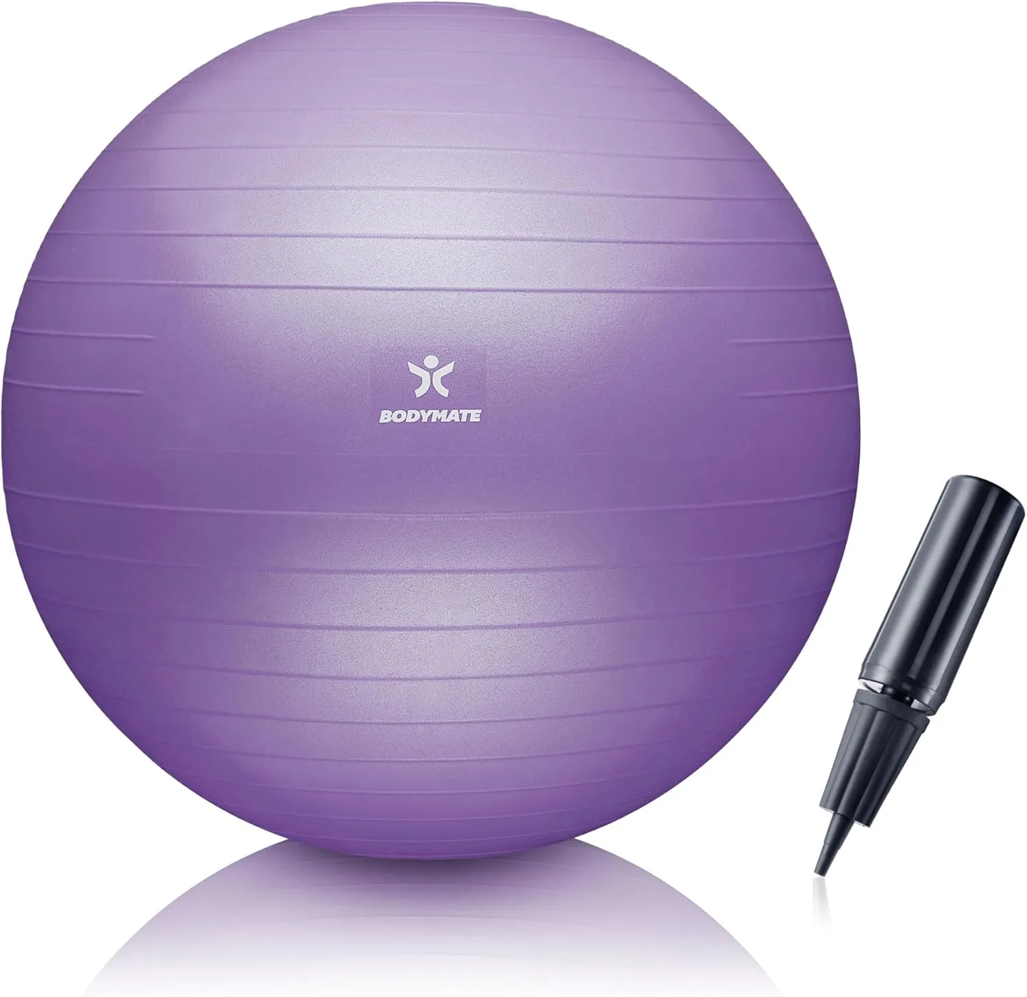 BODYMATE Gymnastic Ball, Sitting Ball, Training Ball, with E-Book, Includes Air Pump, Ball for Fitness, Yoga, Gymnastic…
