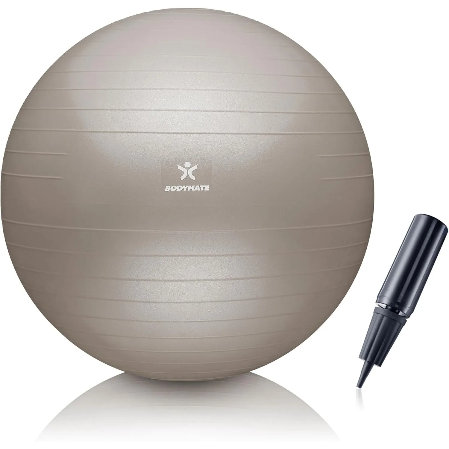 BODYMATE Gymnastikball Sitzball Trainingsball mit GRATIS E-Book inkl. Luft-Pumpe, Ball für Fitness, Yoga, Gymnastik, Co…