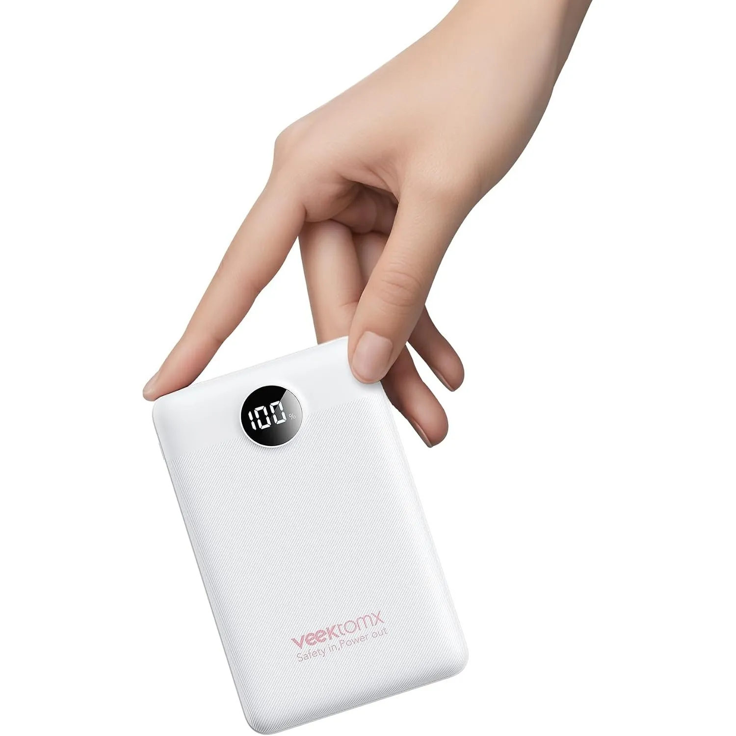 VEEKTOMX Power Bank 10000mAh PD 22,5W, 3 Ausgänge & 2 Eingänge, Klein