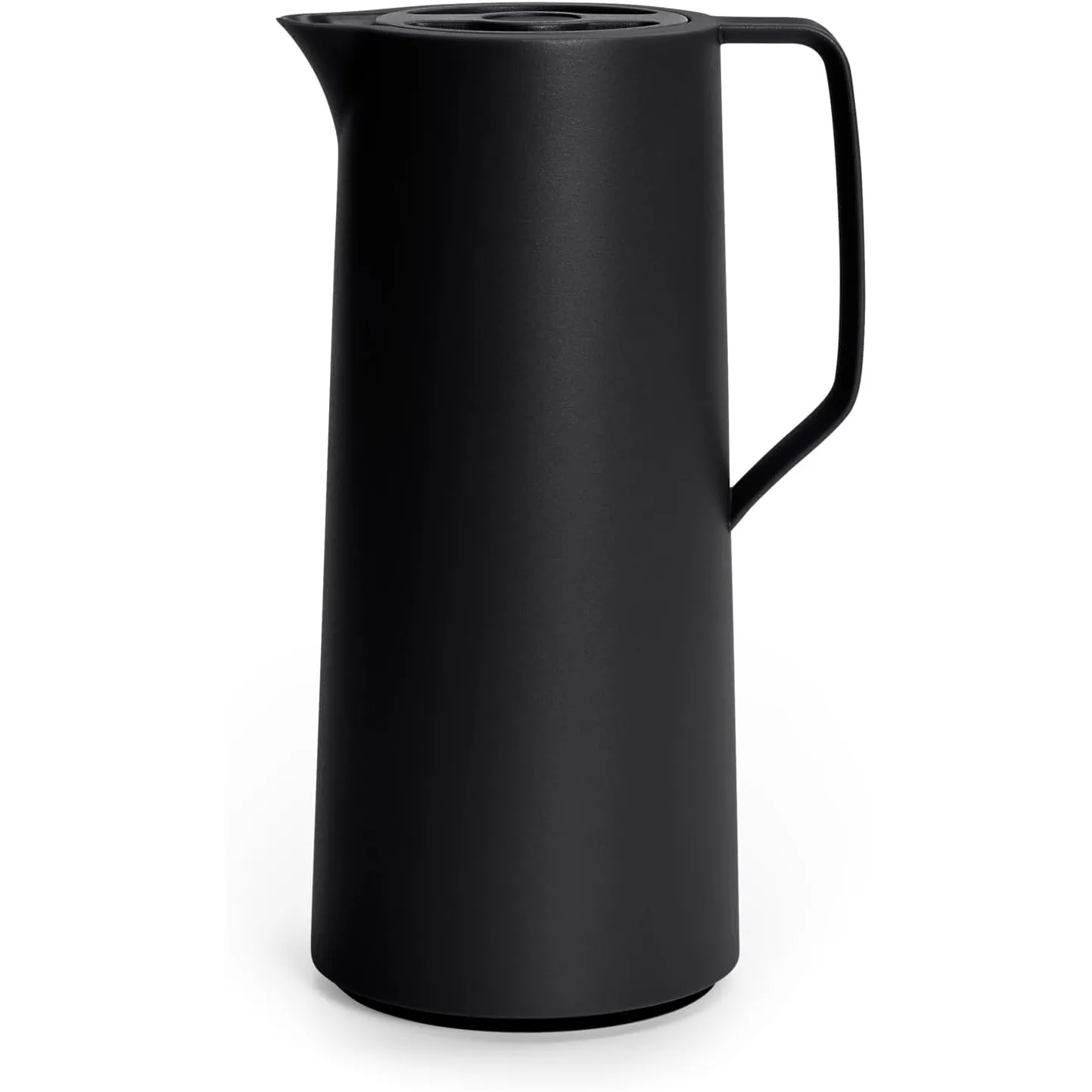 Emsa Motiva Isolierkanne 1l, Kunststoff, Thermoskanne mit Quick-Press-Verschluss, 12h heiß, 24h kalt, Glaskolben, Made …