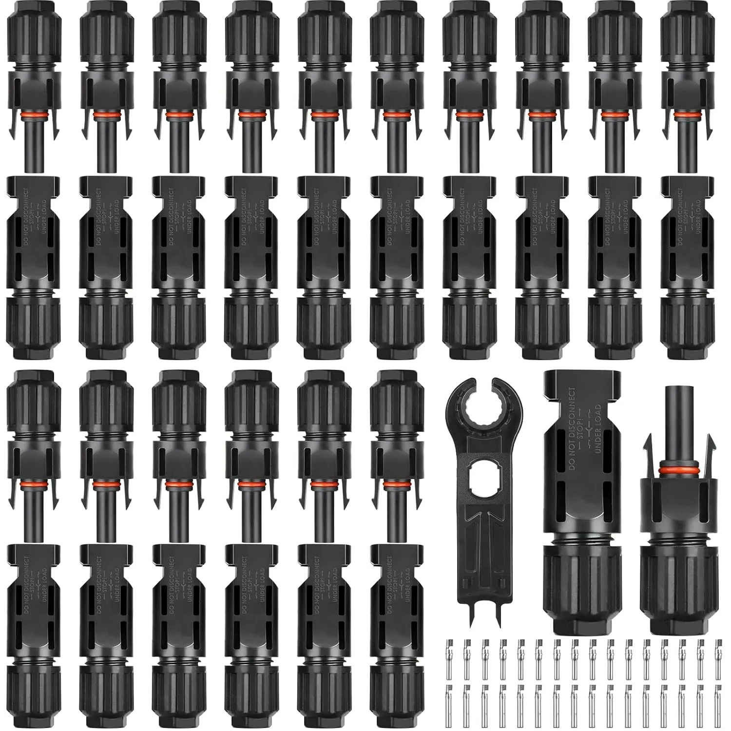 16 Paar Solarstecker,Selizo IP67 Stecker Solarpanel Stecker Männlich/Weiblich Solarpanel Kabelstecker, Solar Verbinder,…