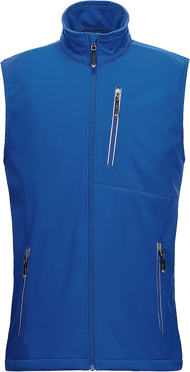 33,000ft Leichte Softshell Weste für Herren, Wasserdichte Winddichte Laufweste, Atmungsaktive Vest Gilet Ärmellose Jack…